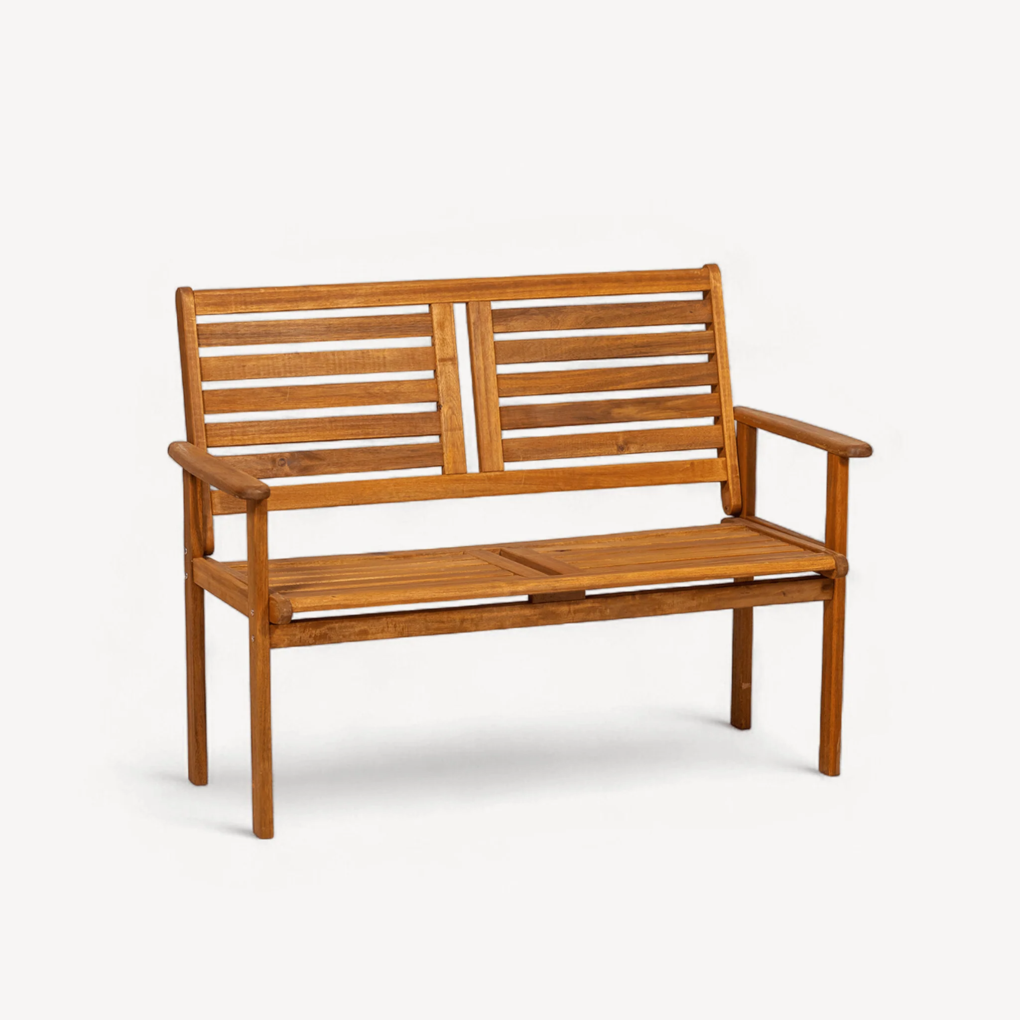 Napoli Outdoor 2 Seater Bench - Natural - Image 4