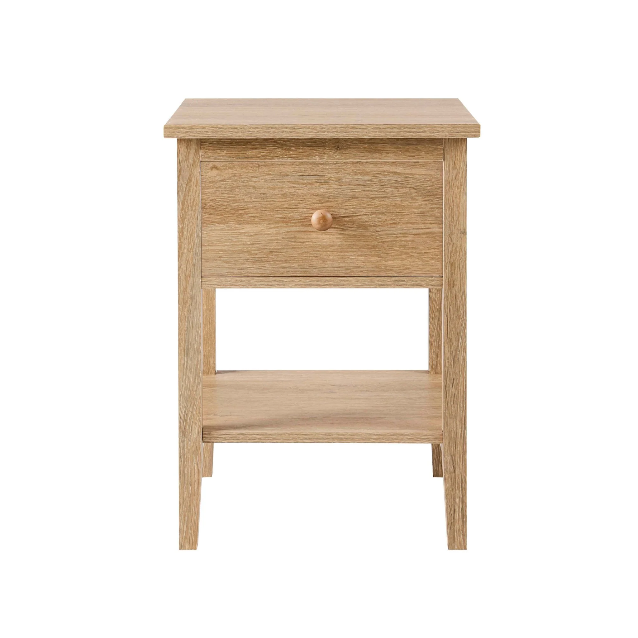 Nell 1 Drawer Nightstand - Light Wood - Image 2