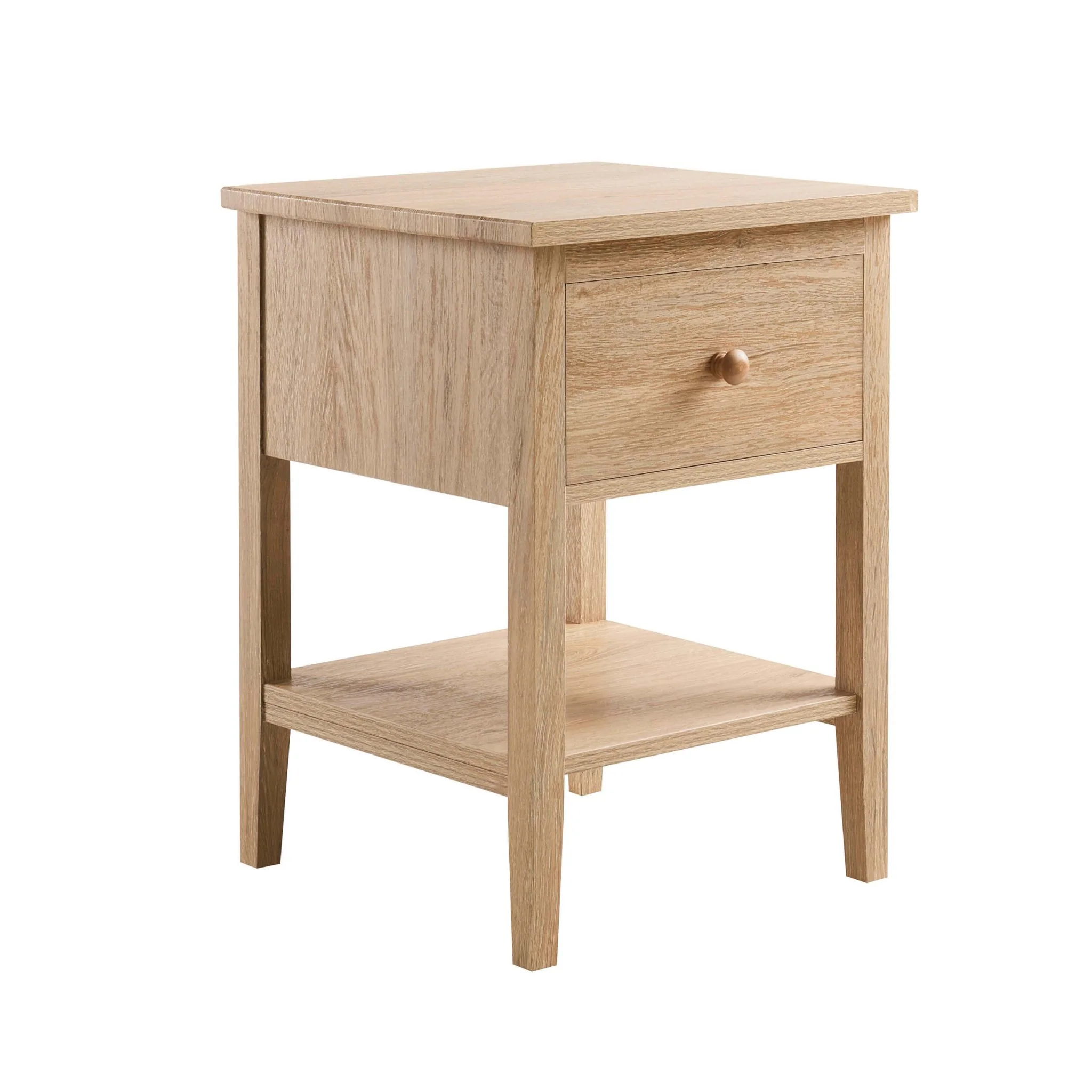 Nell 1 Drawer Nightstand - Light Wood - Image 3
