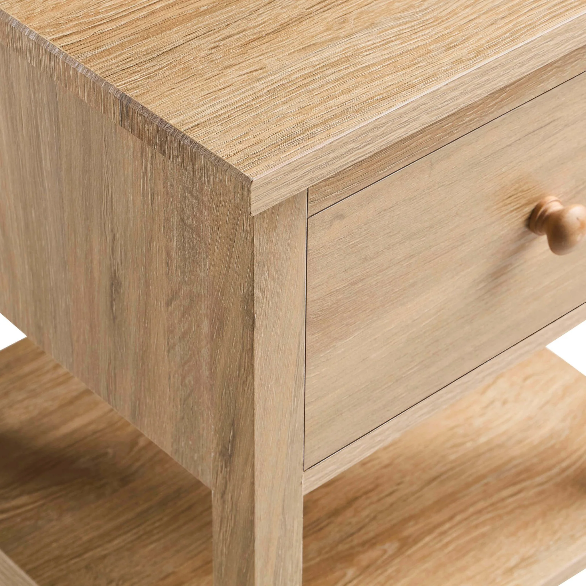 Nell 1 Drawer Nightstand - Light Wood - Image 5
