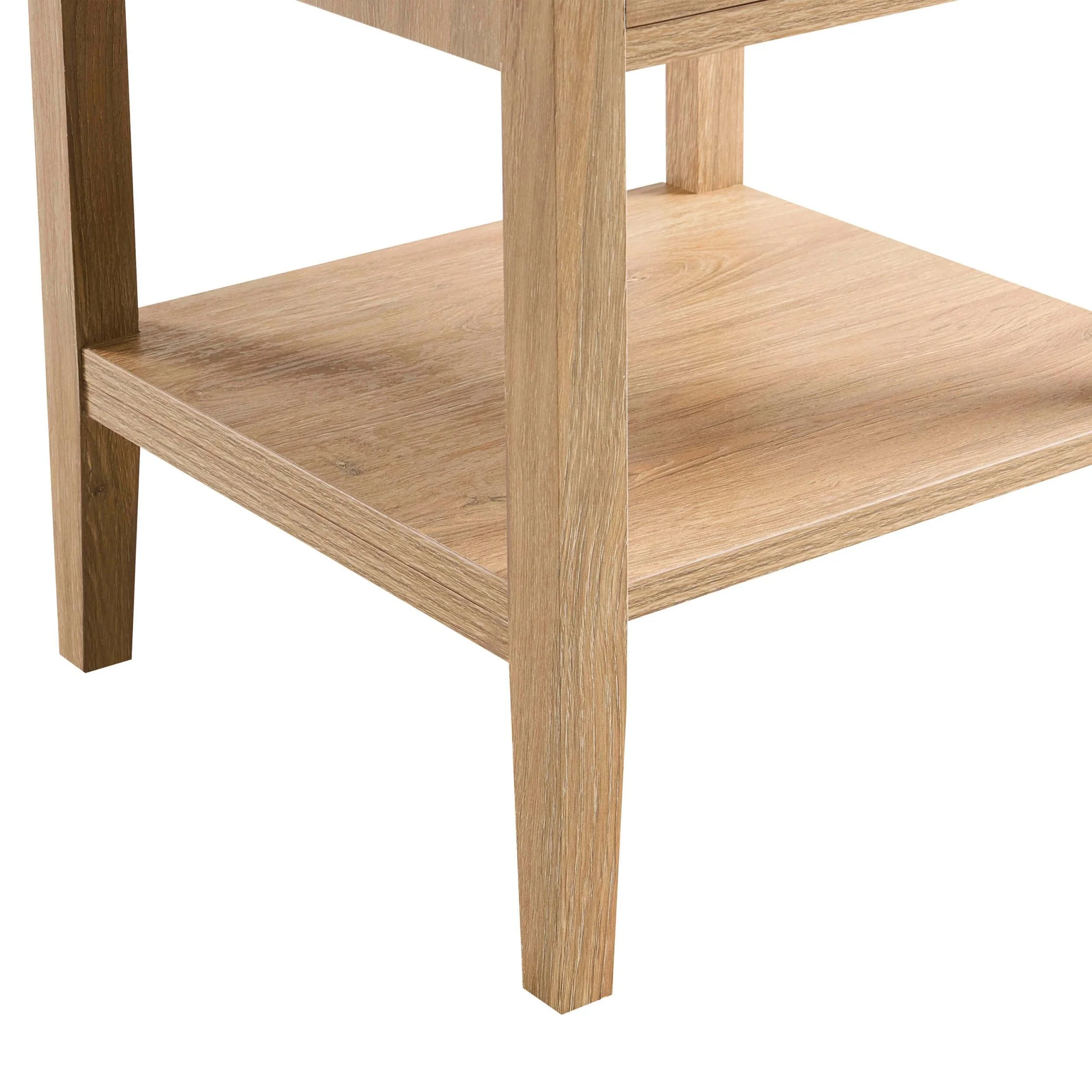 Nell 1 Drawer Nightstand - Light Wood - Image 6