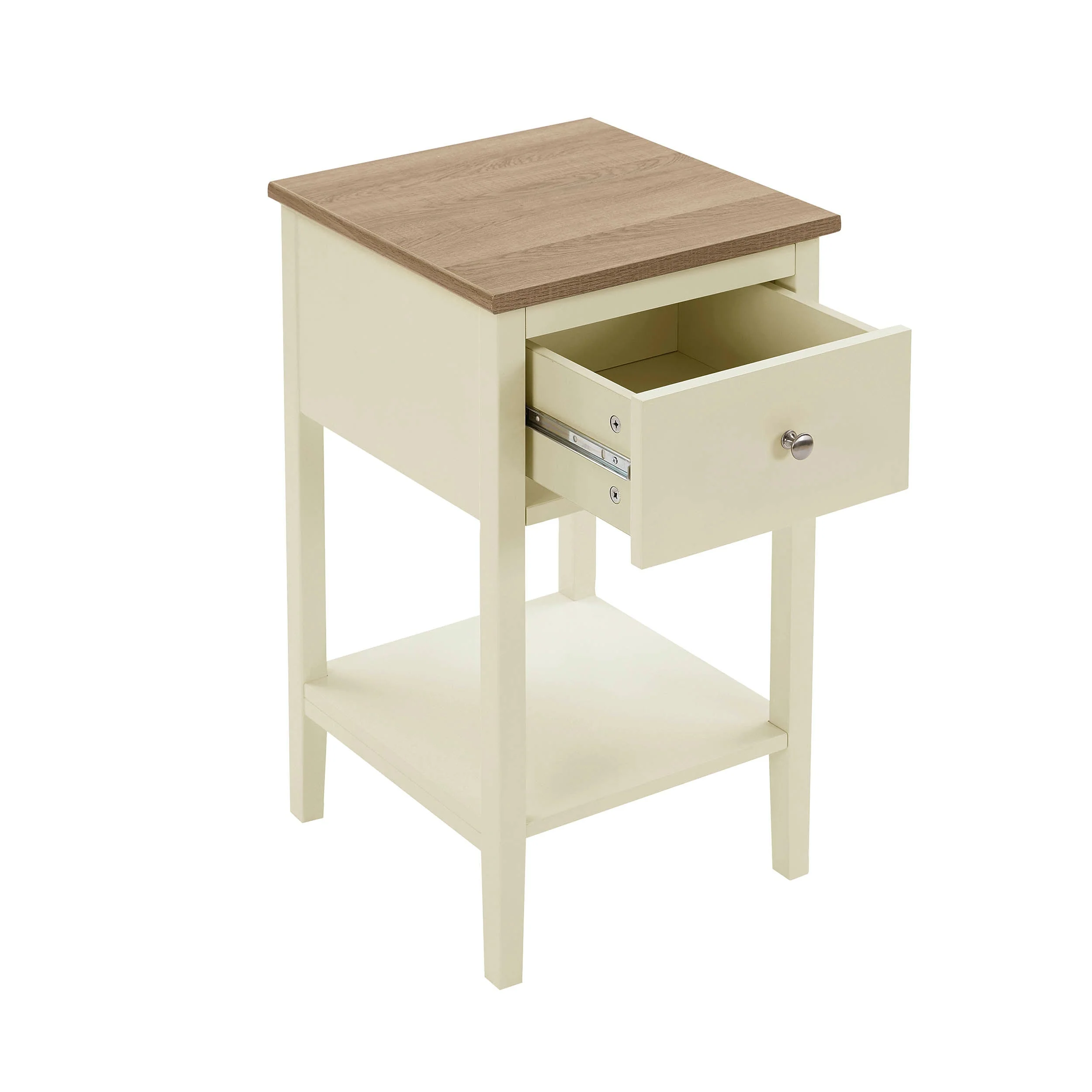 Nell 1 Drawer Nightstand - Cream - Image 5