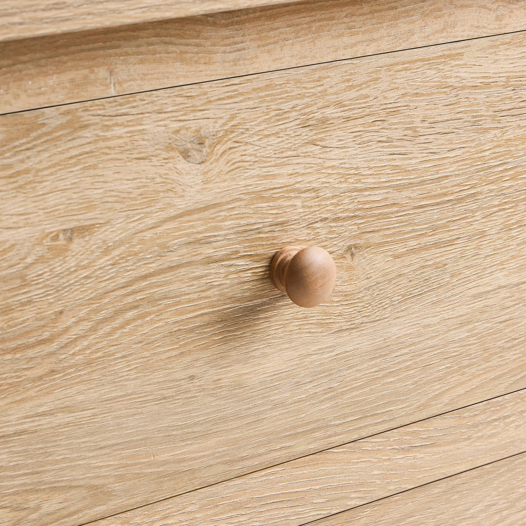 Nell 2 Drawer Bedside Table - Light Wood - Image 8