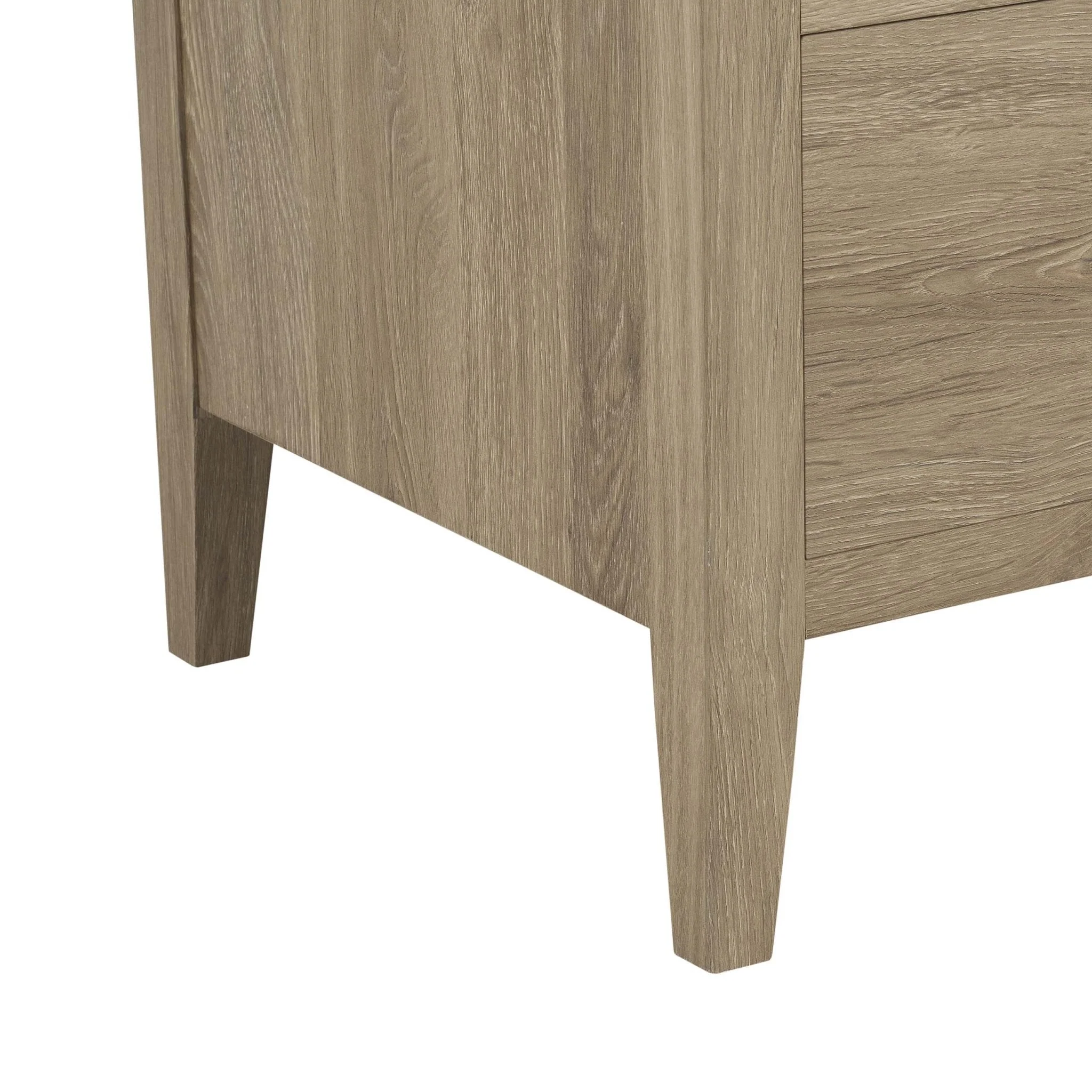 Nell 2 Drawer Bedside Table - Wood - Image 11