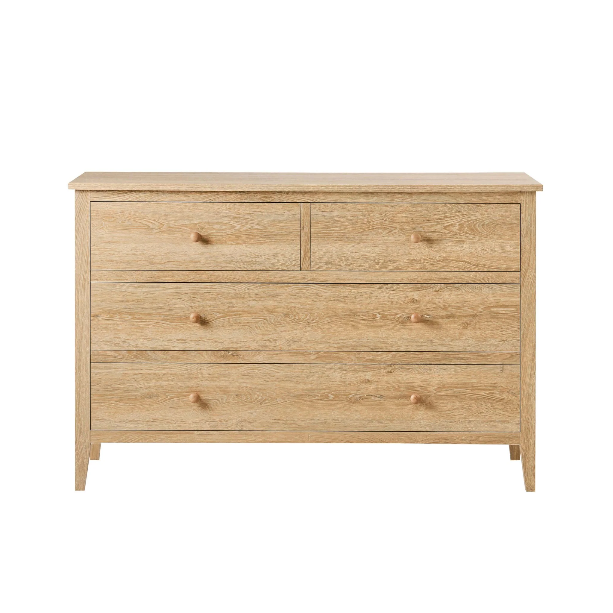 Nell 4 Drawer Chest - Light Wood - Image 3