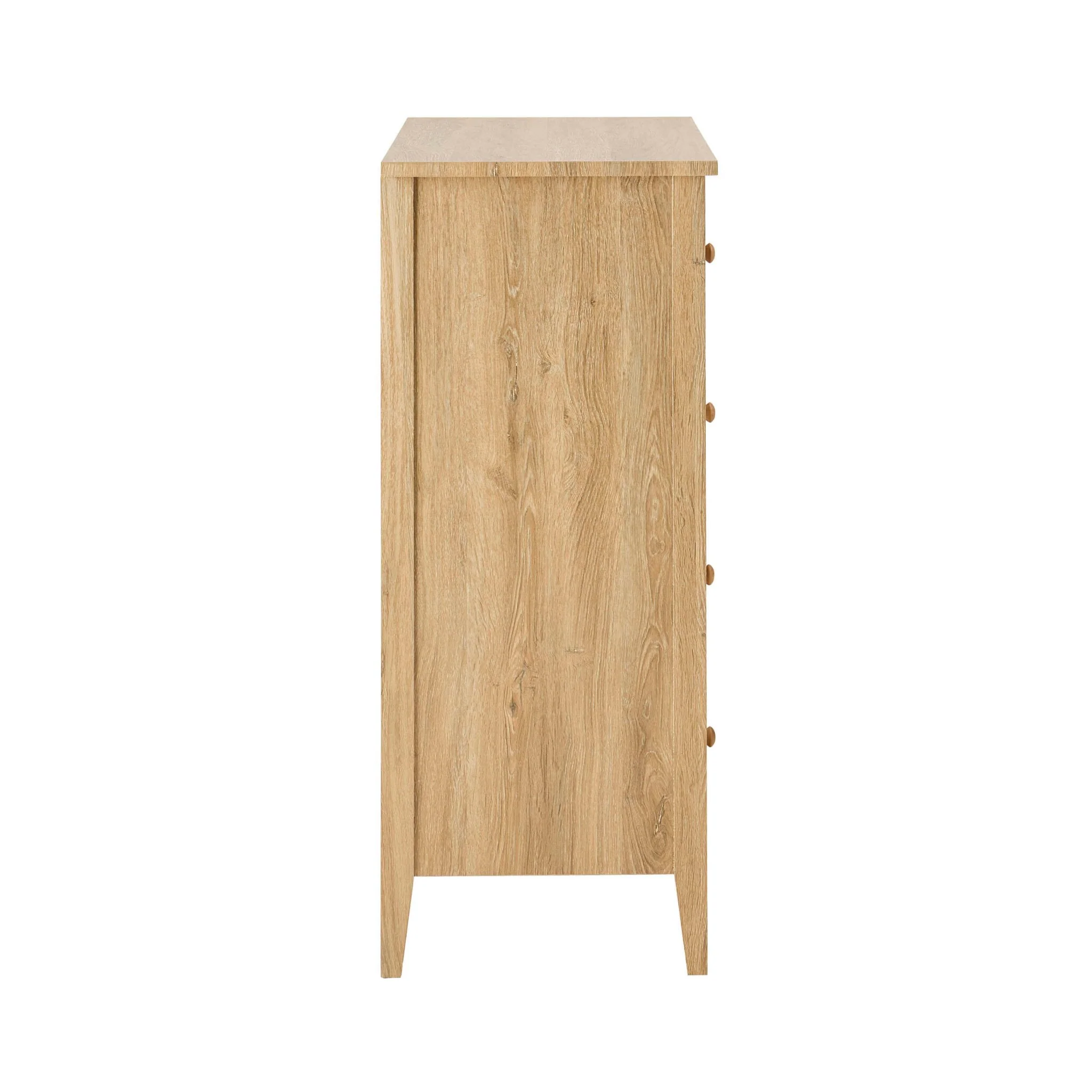 Nell 5 Drawer Chest - Light Wood - Image 4