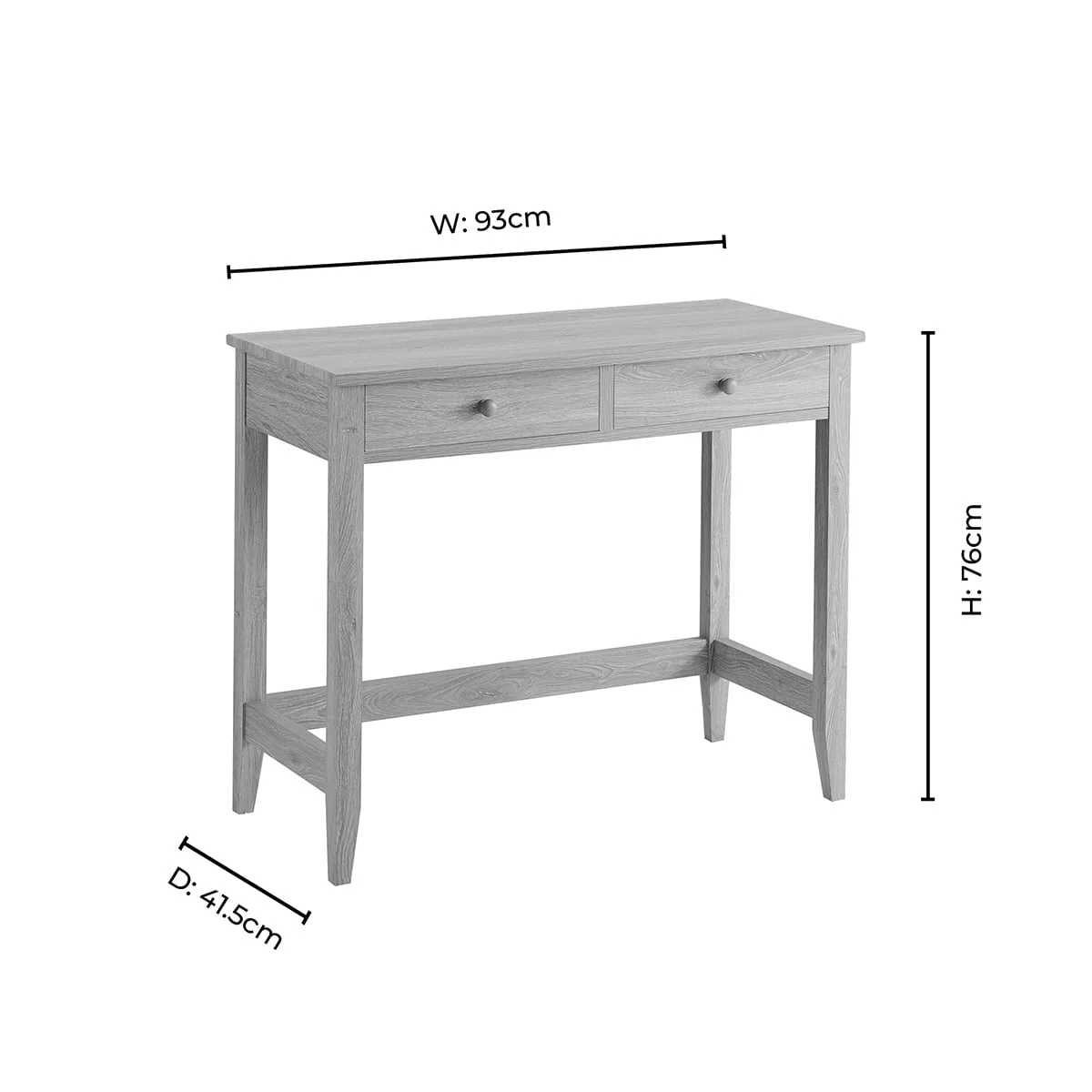 Nell Console Table - Light Wood - Image 9