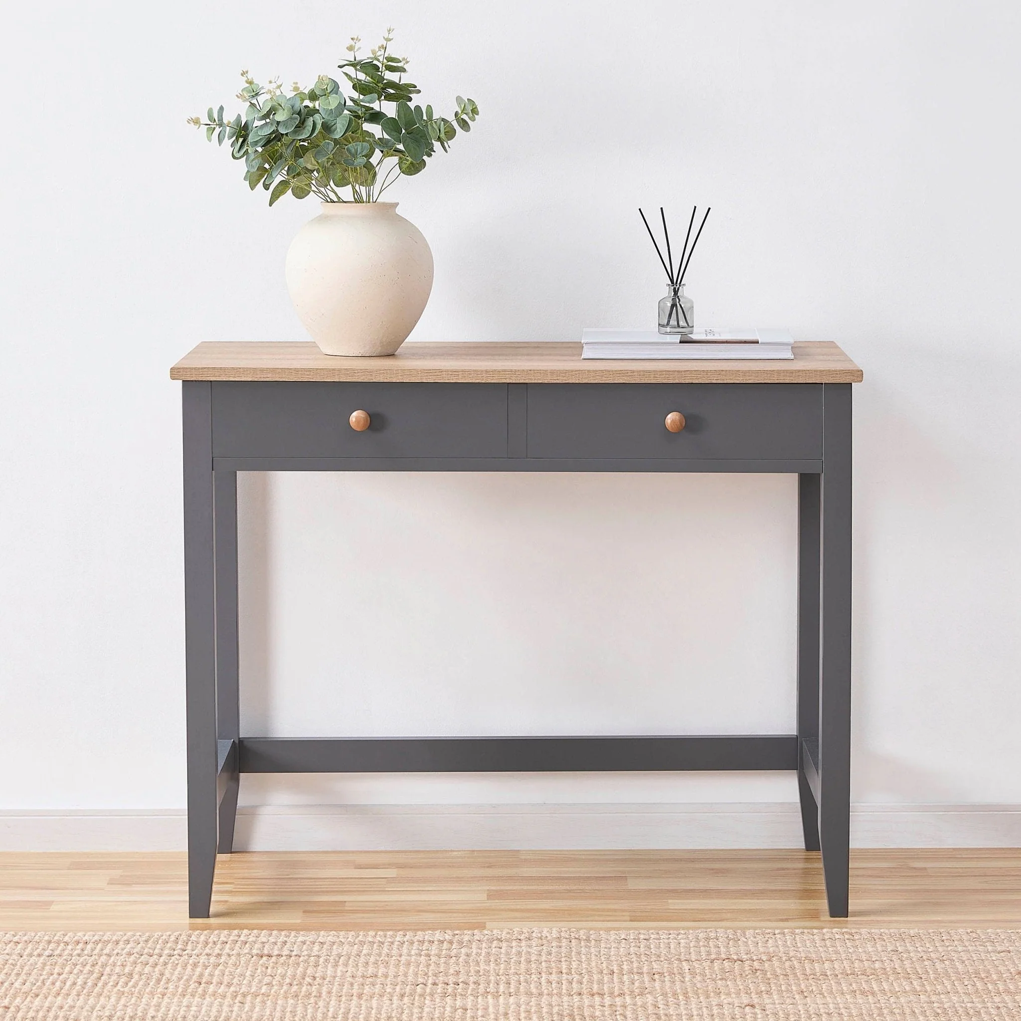 Nell Dressing Table Console - Charcoal - Image 2