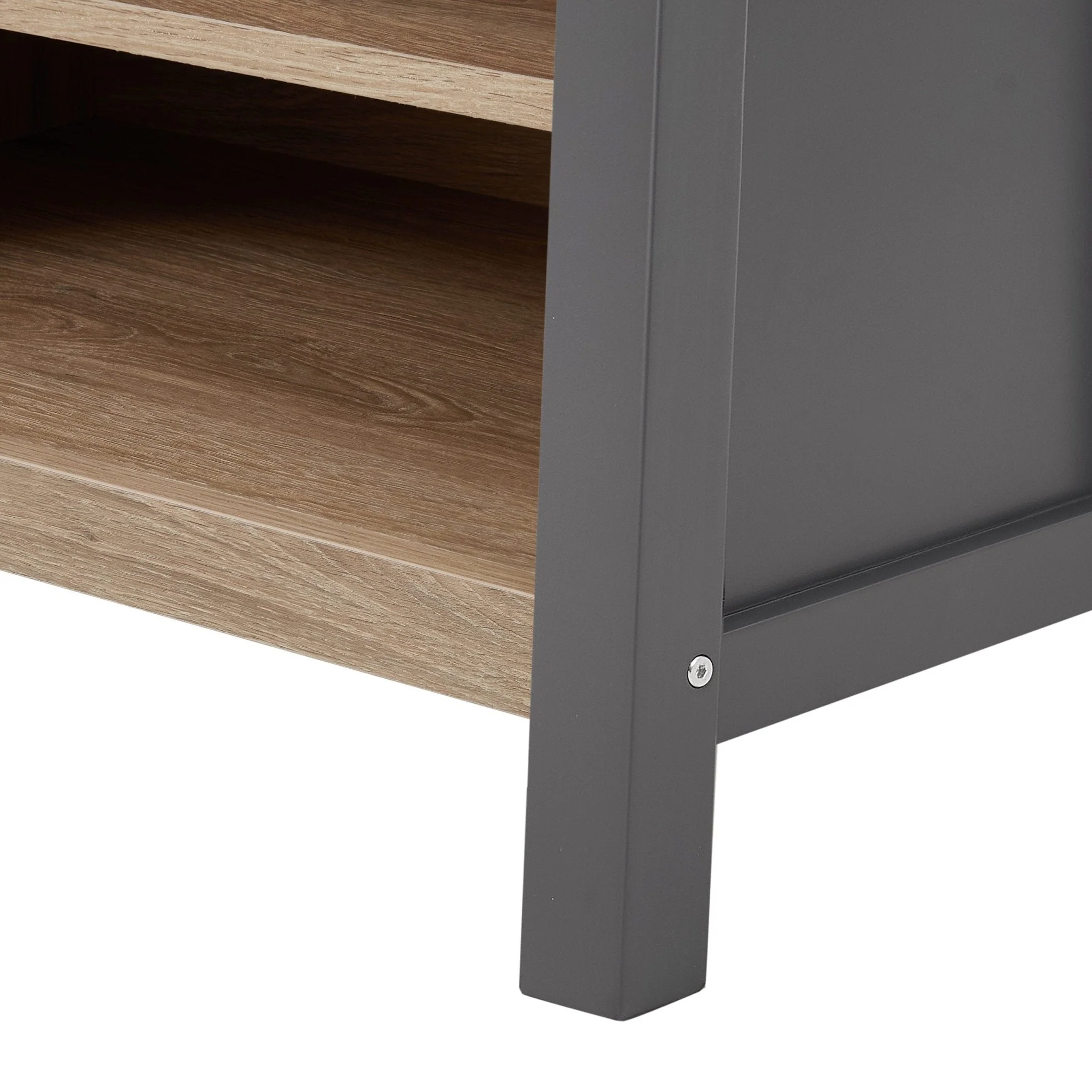 Nell Hallway Shelf with Hooks - Charcoal - Image 6