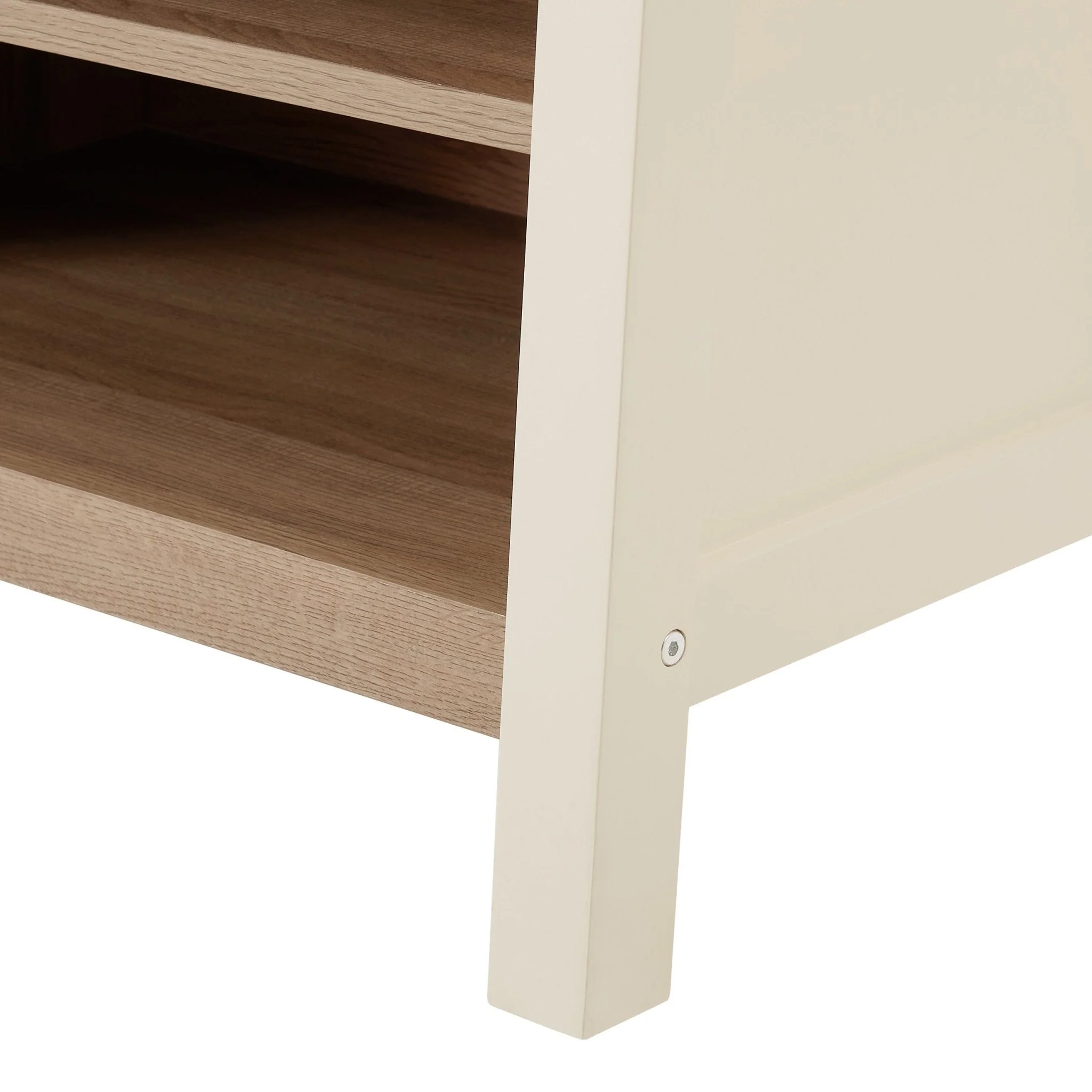 Nell Hallway Shelf with Hooks - Cream - Image 6