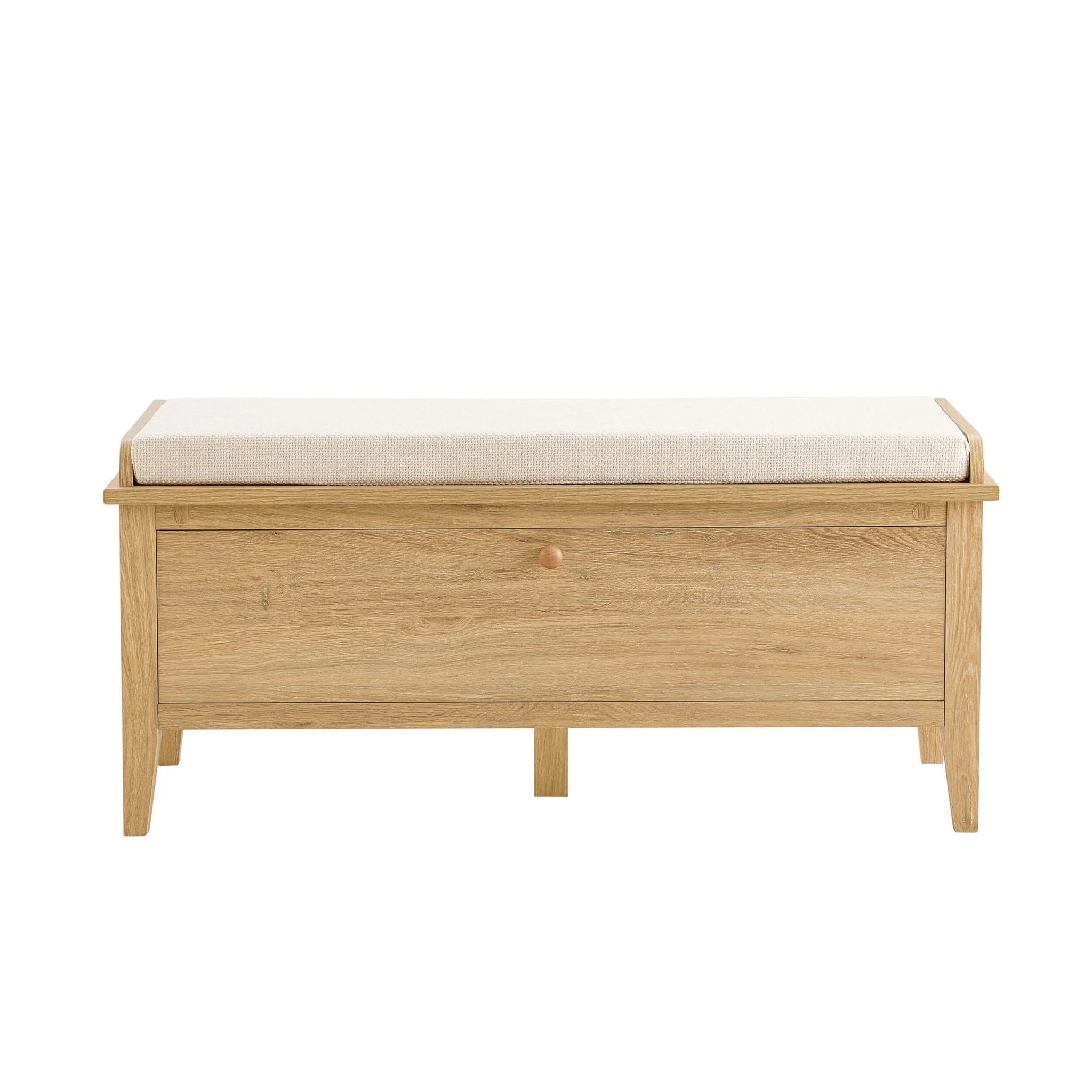 Nell Seated Storage Cabinet - Light Wood - Image 3