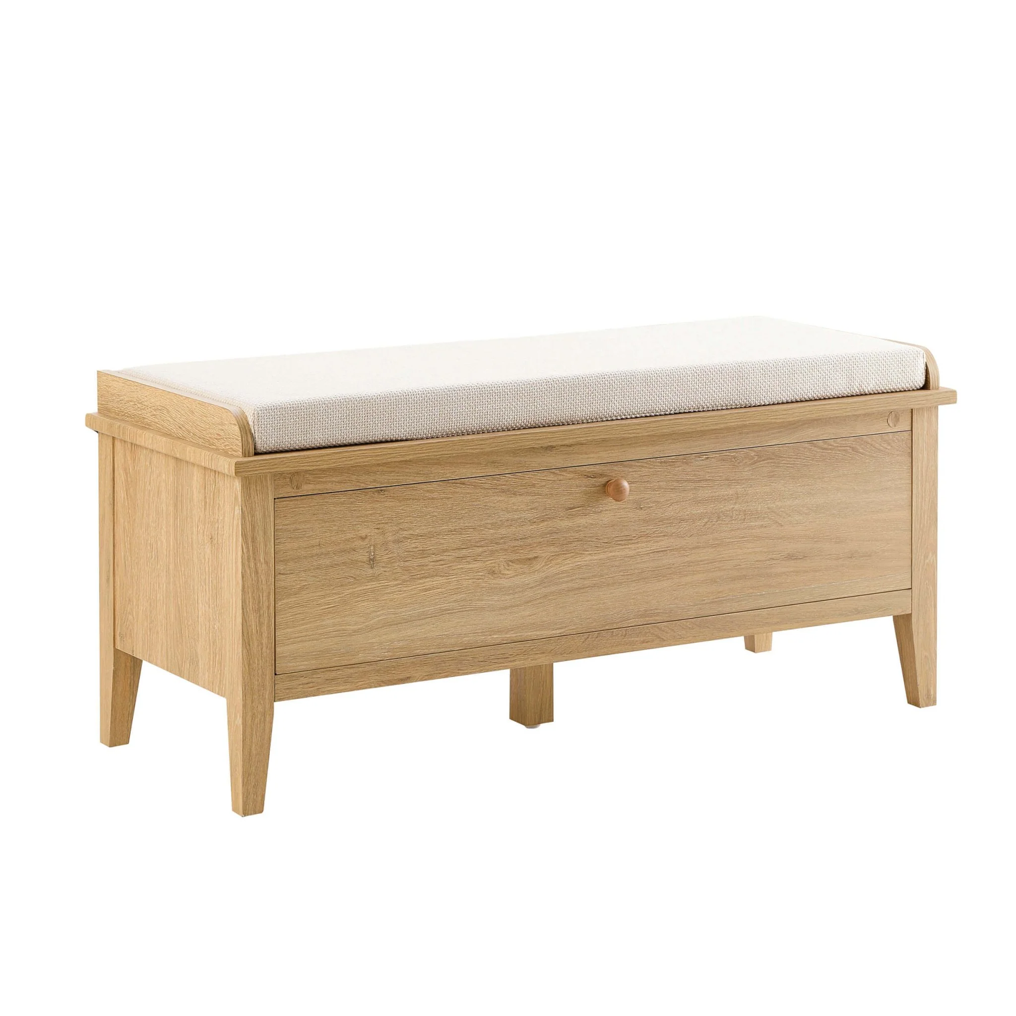 Nell Seated Storage Cabinet - Light Wood - Image 4