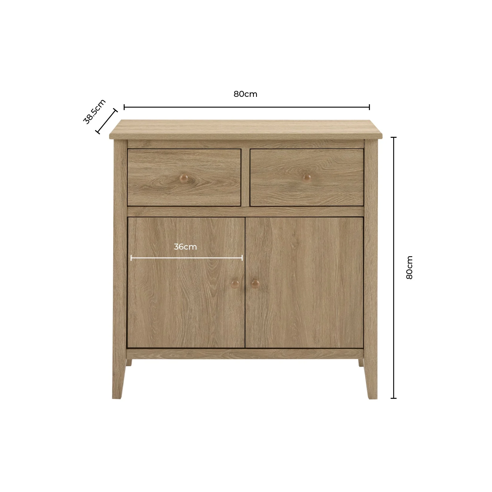 Nell Small Sideboard - Grey - Image 3