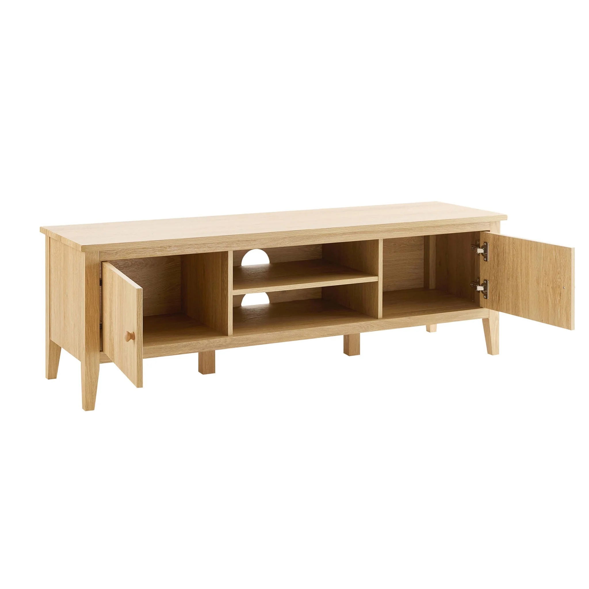 Nell Tv Unit for TVs up to 60" - Light Wood - Image 5