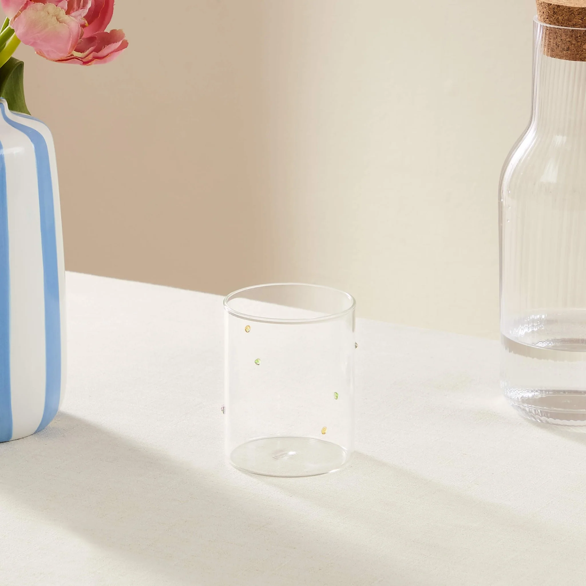 Nelly Polka Dot Glass Highballs - Set of 4 - Clear - Image 3