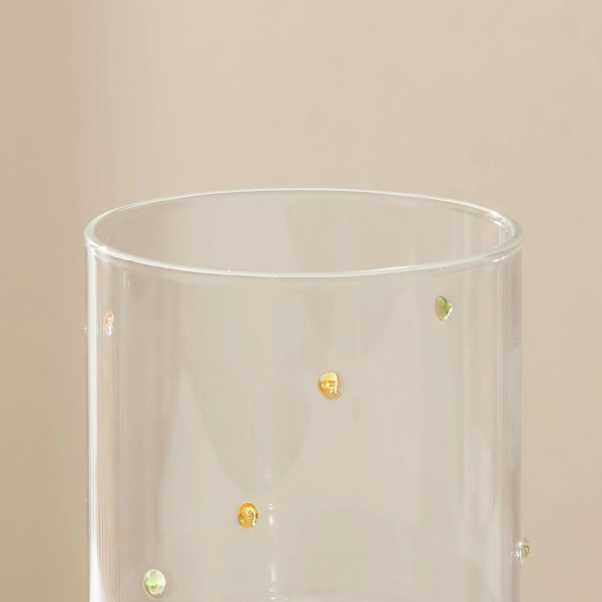 Nelly Polka Dot Glass Tumblers - Set of 4 - Clear - Image 3