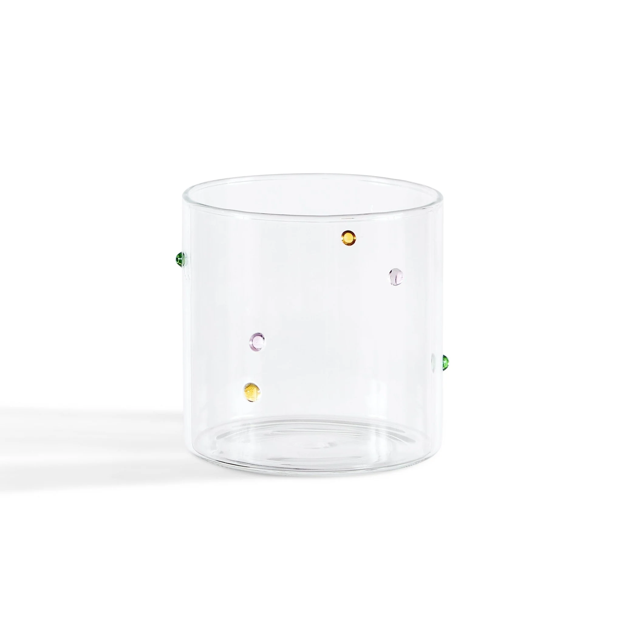 Nelly Polka Dot Glass Tumblers - Set of 4 - Clear - Image 4
