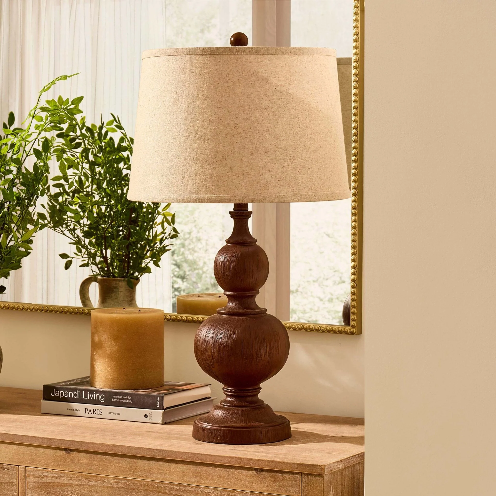 Nina XL Traditional Table Lamp - Natural