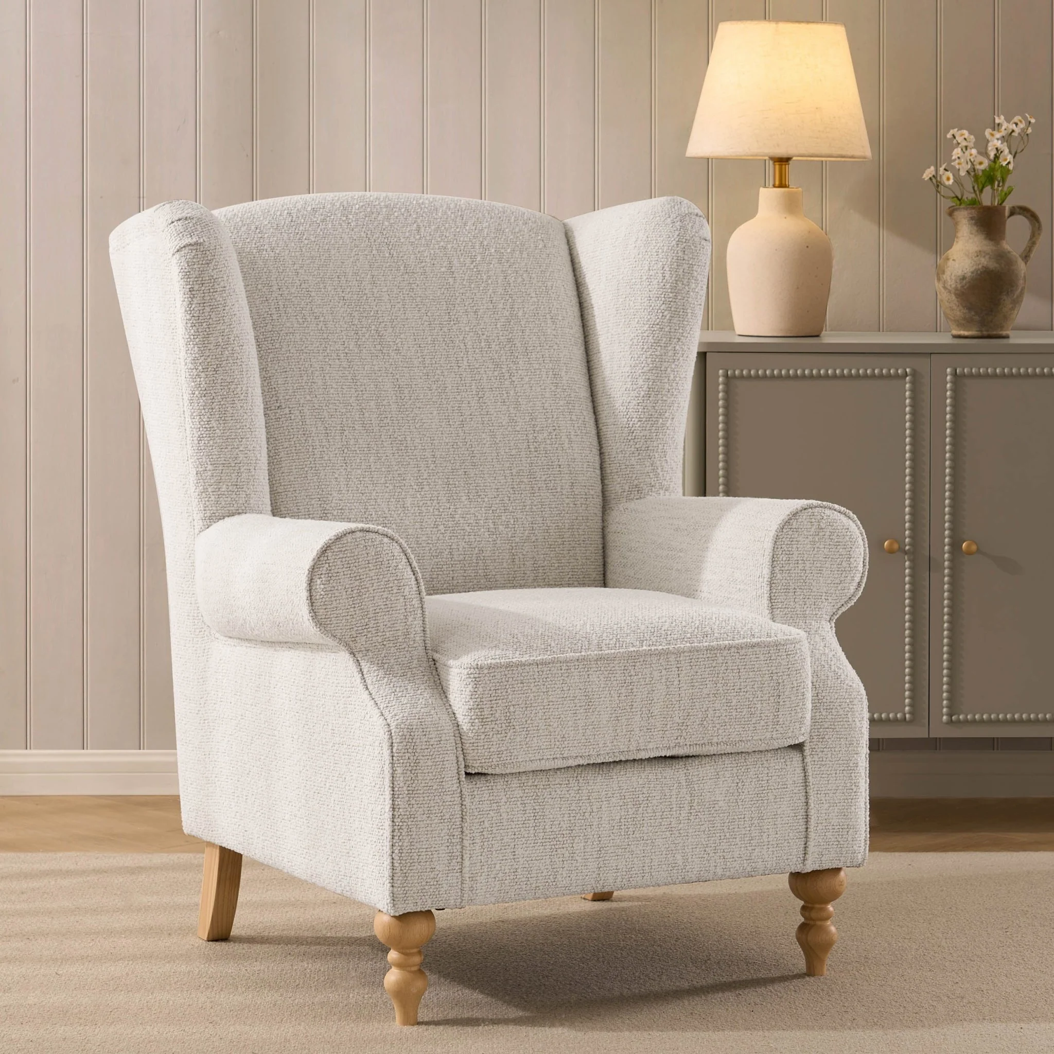 Nora Armchair - Boucle Ivory