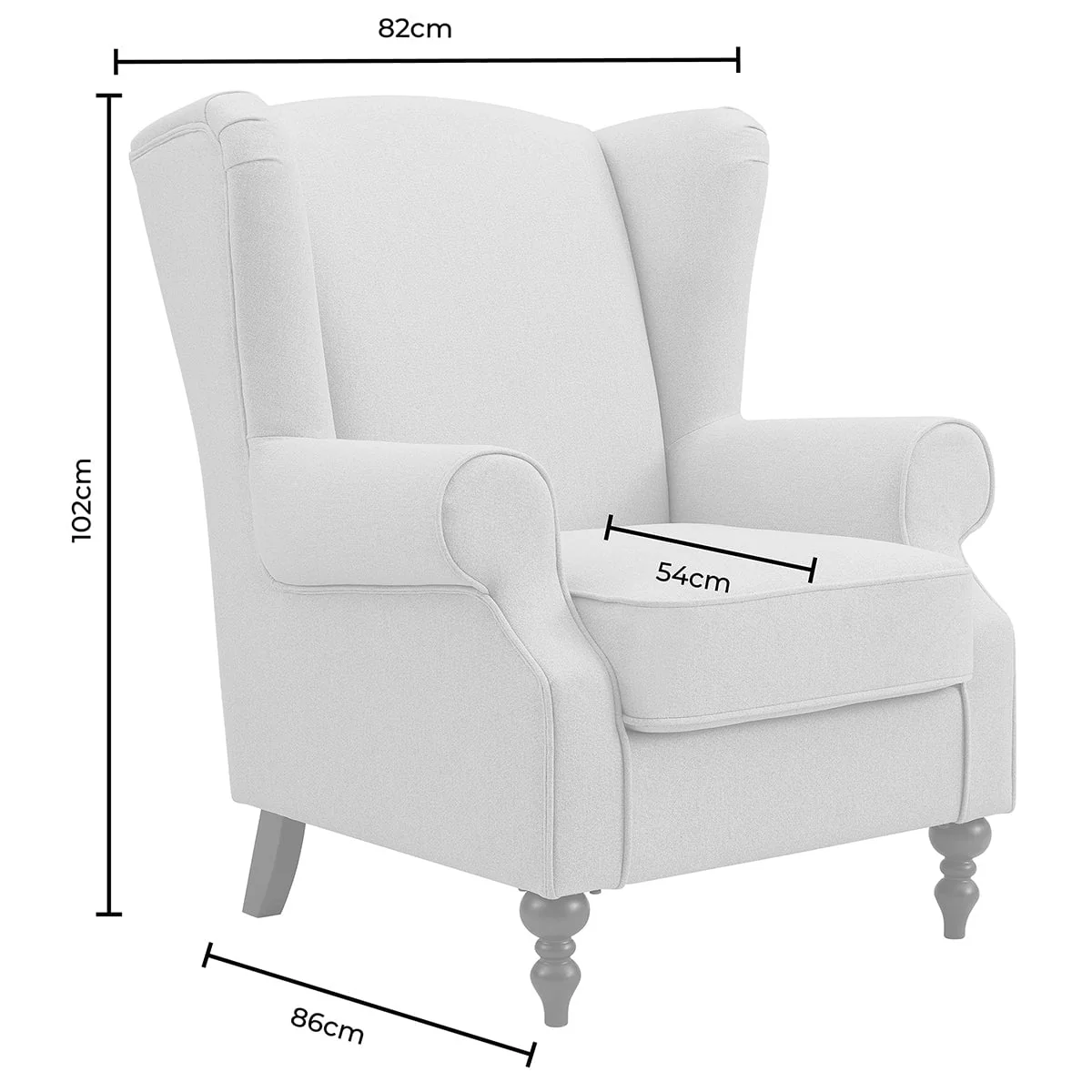 Nora Armchair - Oatmeal - Image 10