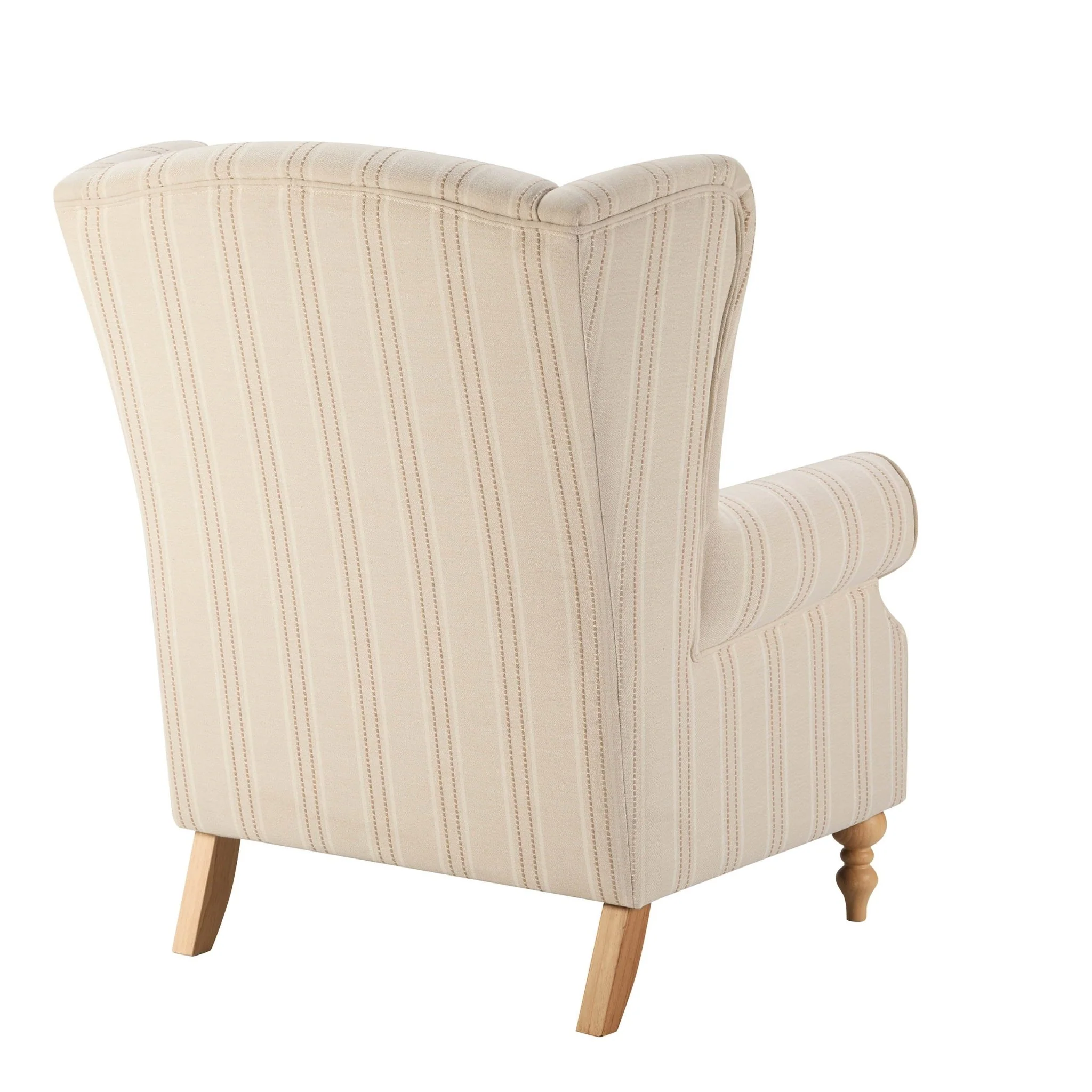 Nora Armchair - Natural Stitched Stripe - Image 5