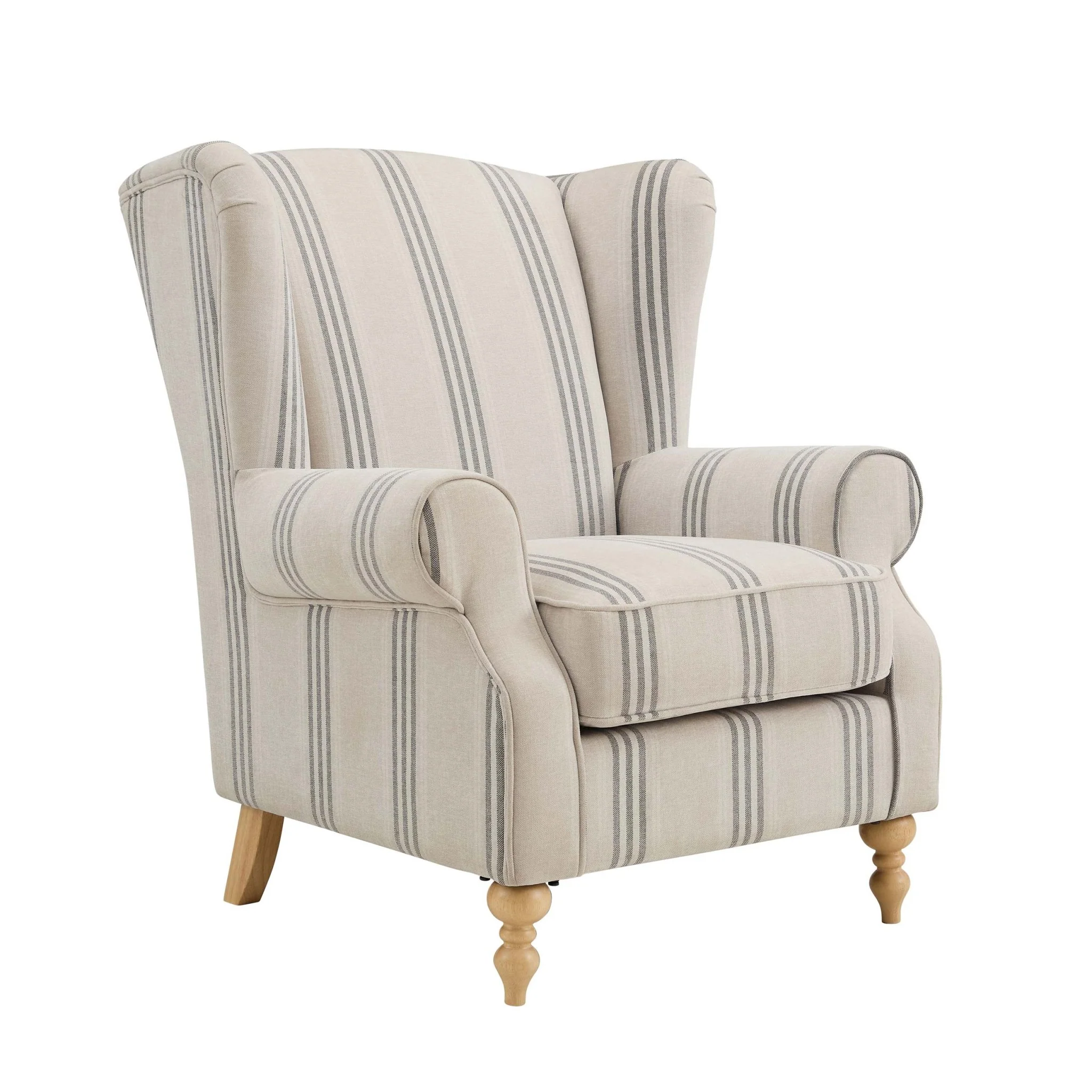 Nora Armchair - Natural Stripe - Image 3