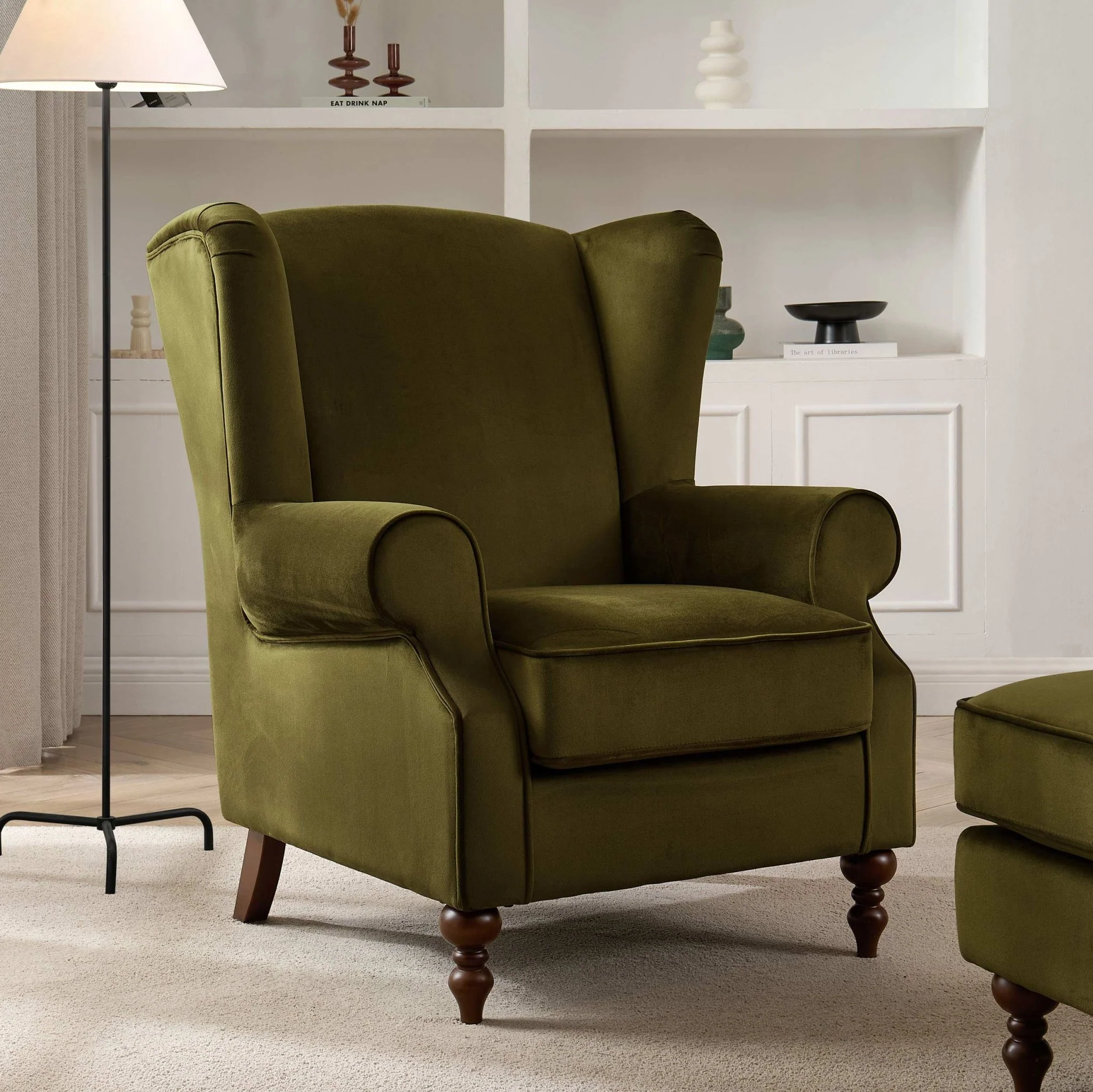 Nora Armchair - Rich Green