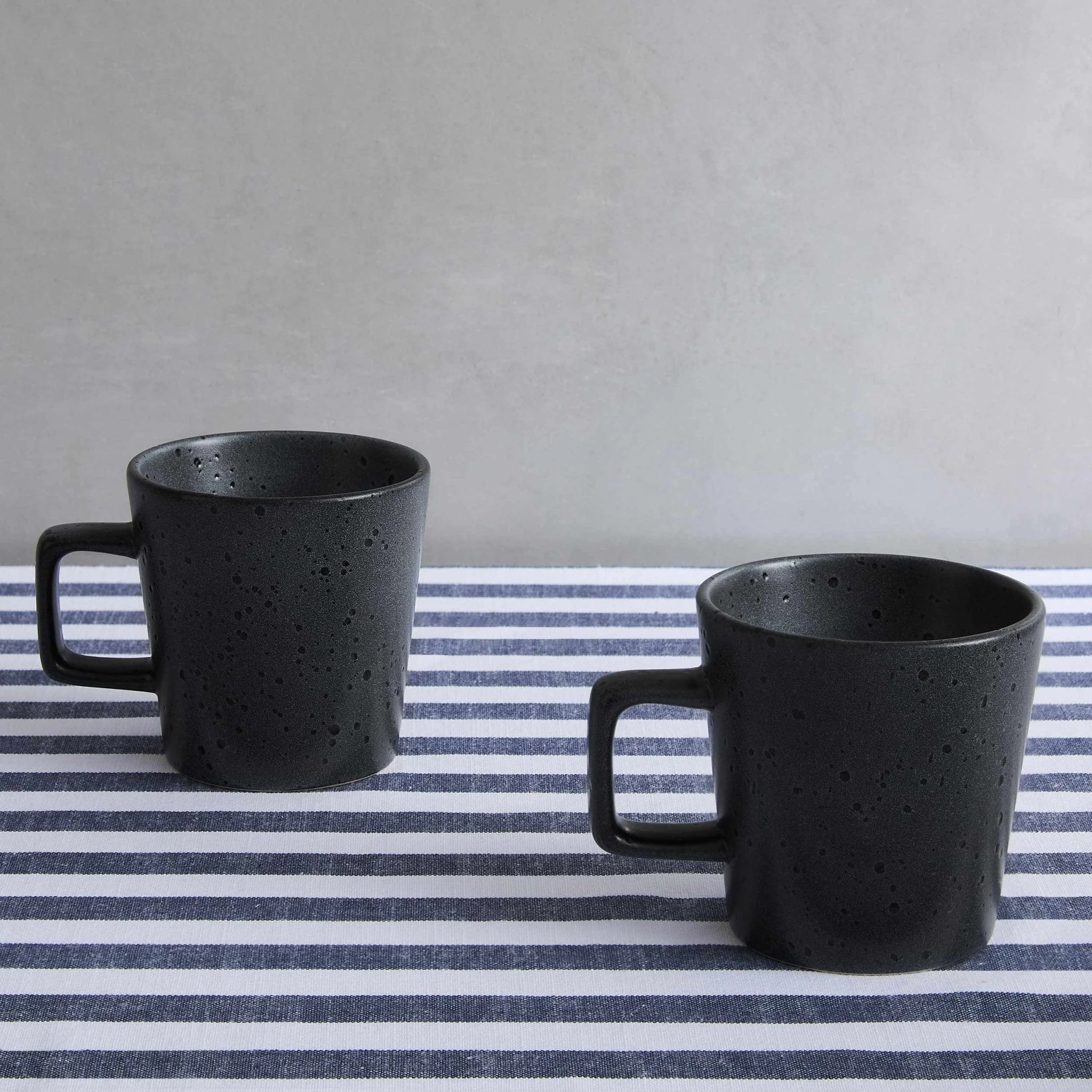 Nori Stoneware Mugs - Speckled Black