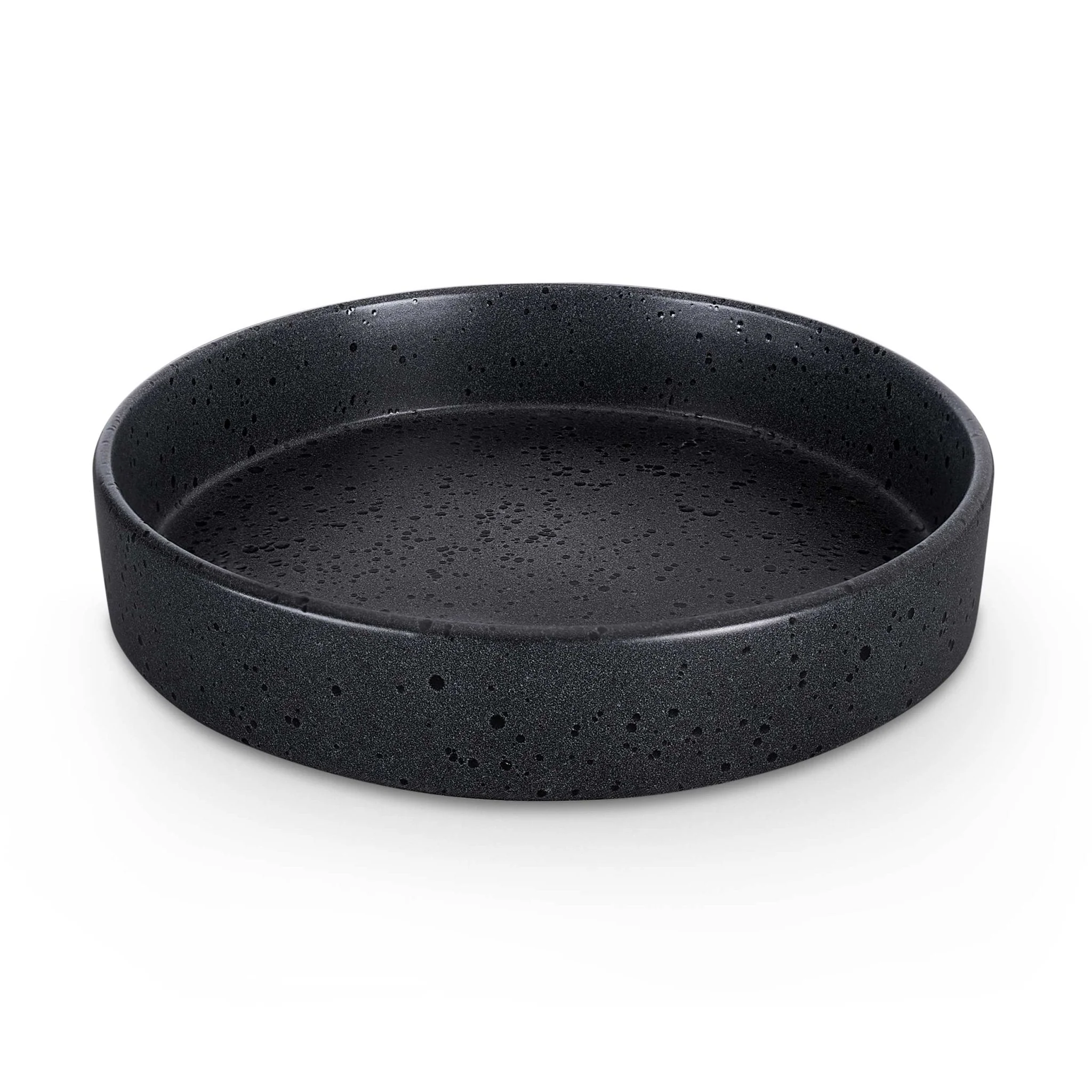 Nori Stoneware Serving Bowl - Speckled Black - Image 6