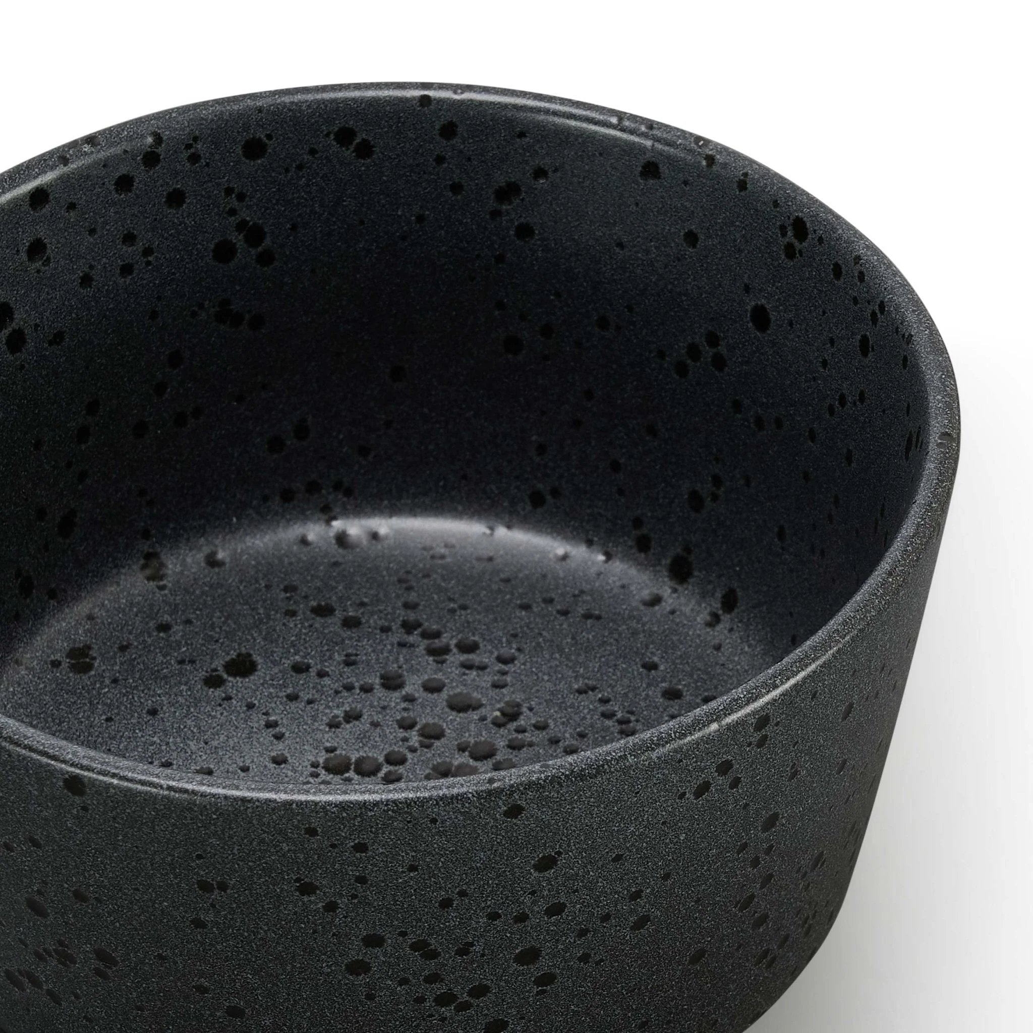 Nori Stoneware Set of 4 Cereal Bowls - Speckled Black - Image 6