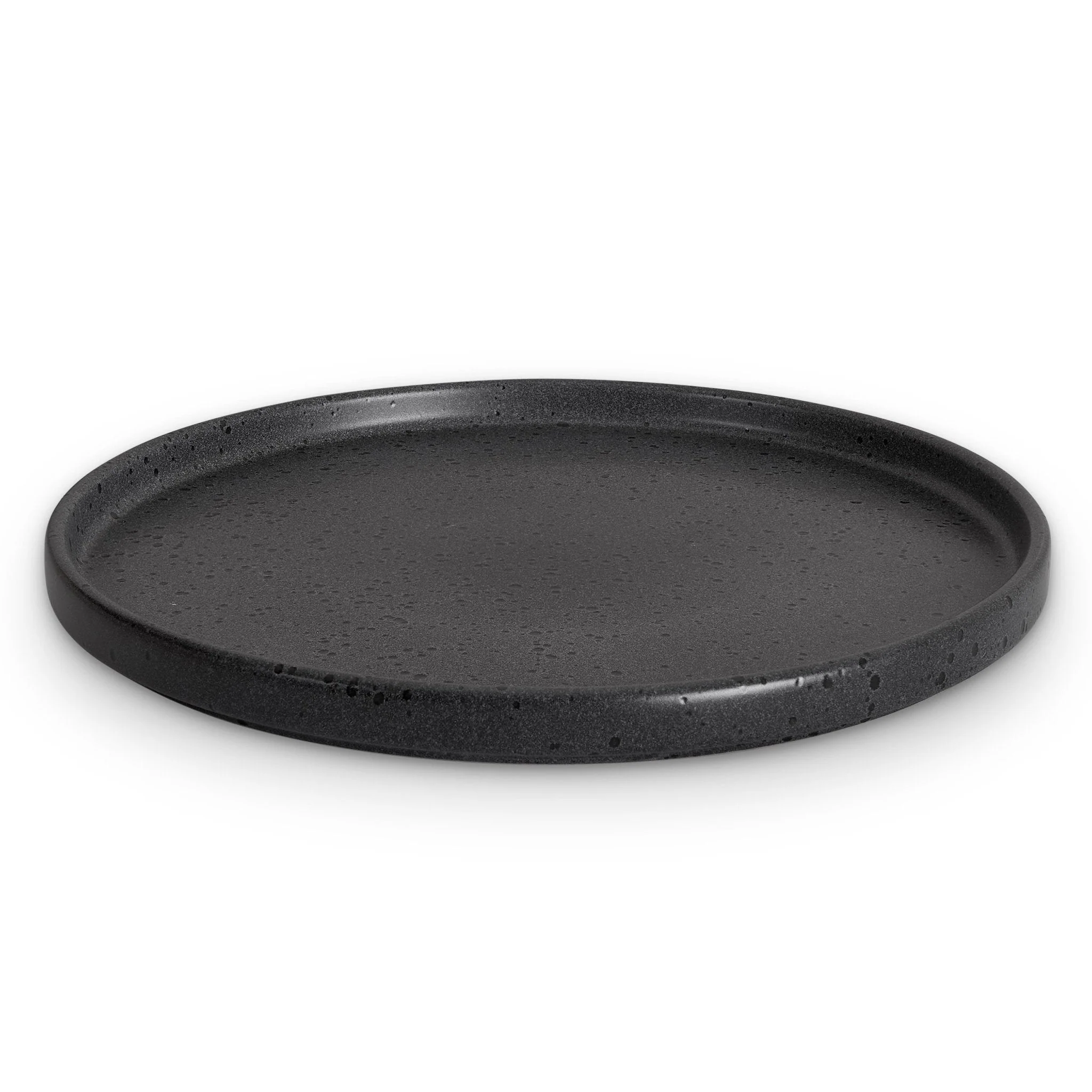 Nori Stoneware Set of 4 Dinner Plates - Speckled Black - Image 6