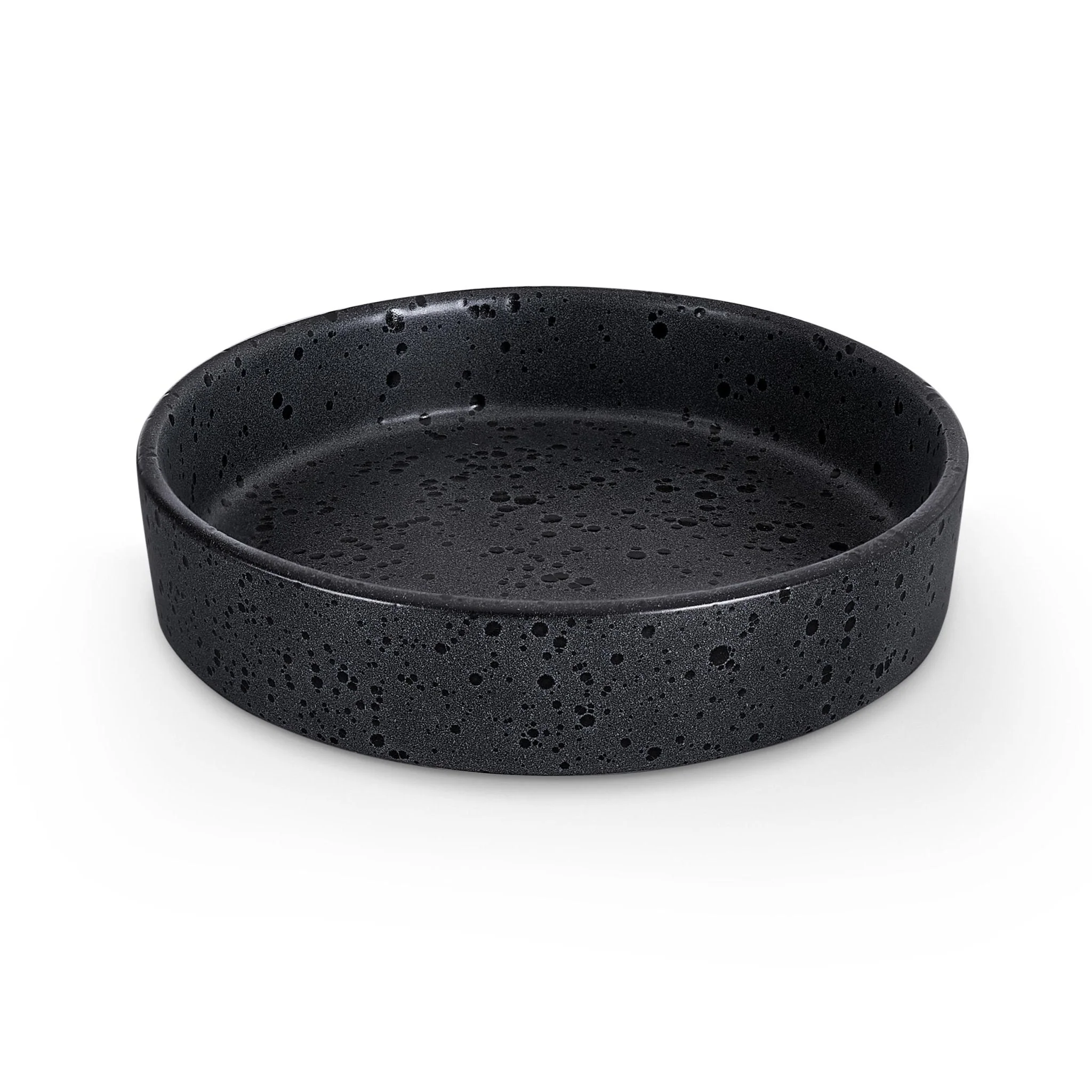 Nori Stoneware Set of 4 Pasta Bowls - Speckled Black - Image 4