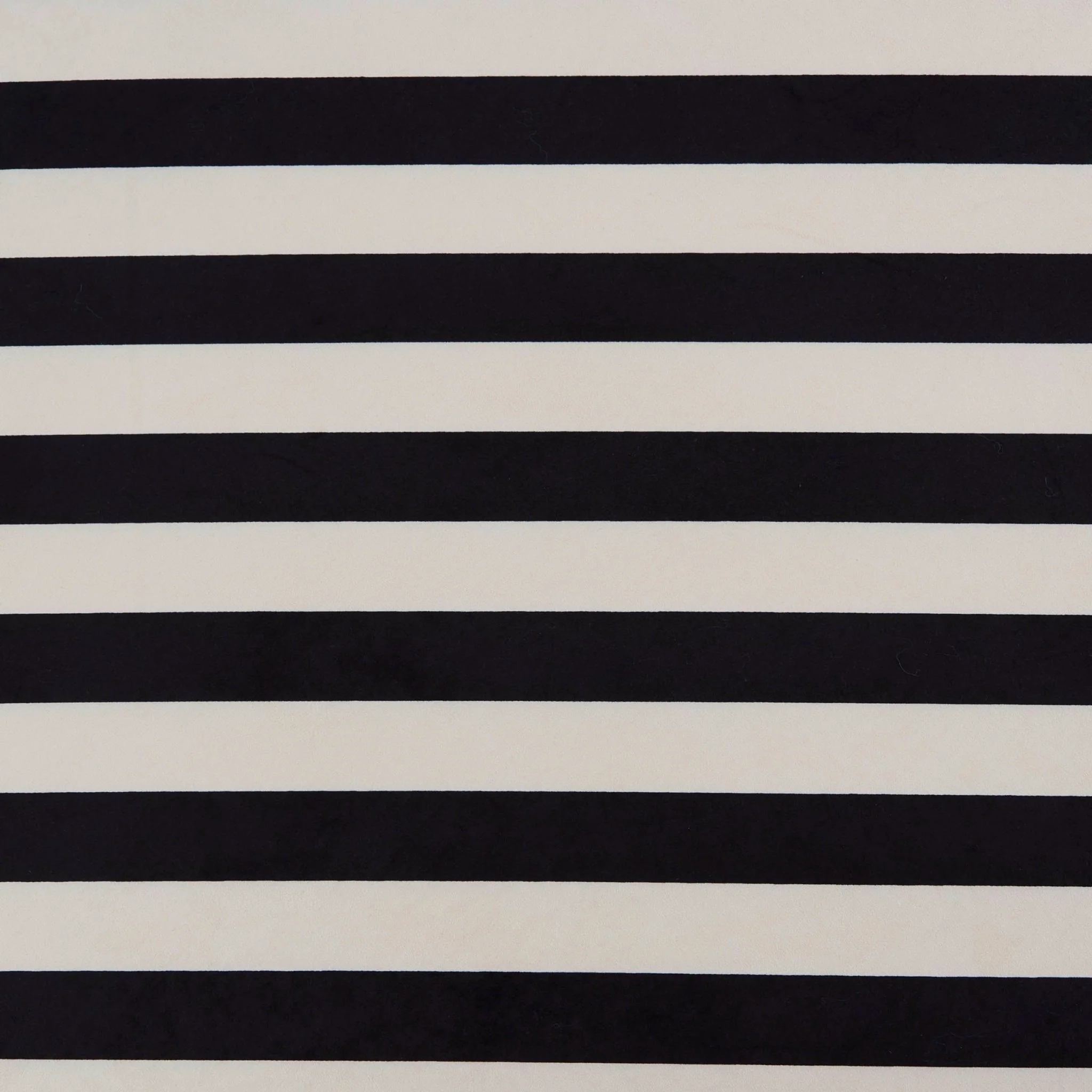 Northwich Black Metal Frame Pouffe - Mono Stripe - Image 8