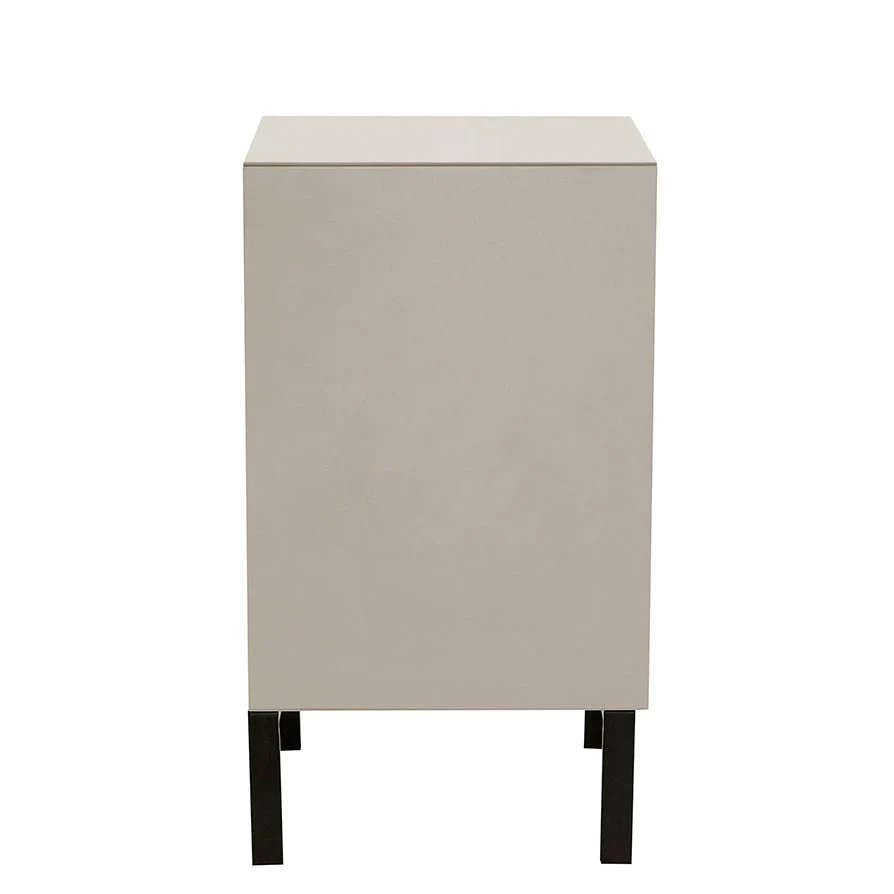 Nova 1 Drawer Bedside Table - Taupe - Image 7