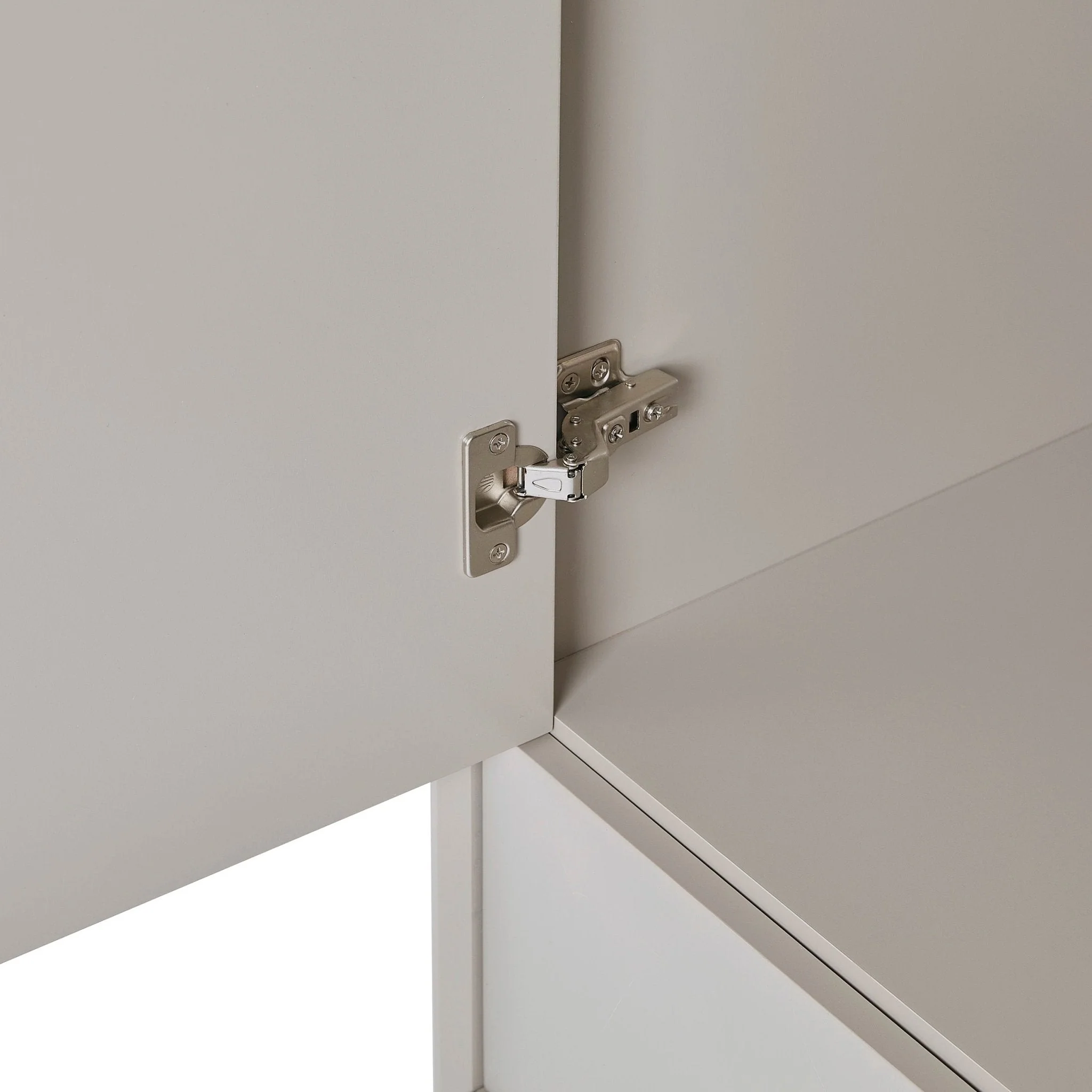 Nova 2 Door Wardrobe with Drawer - Taupe - Image 4