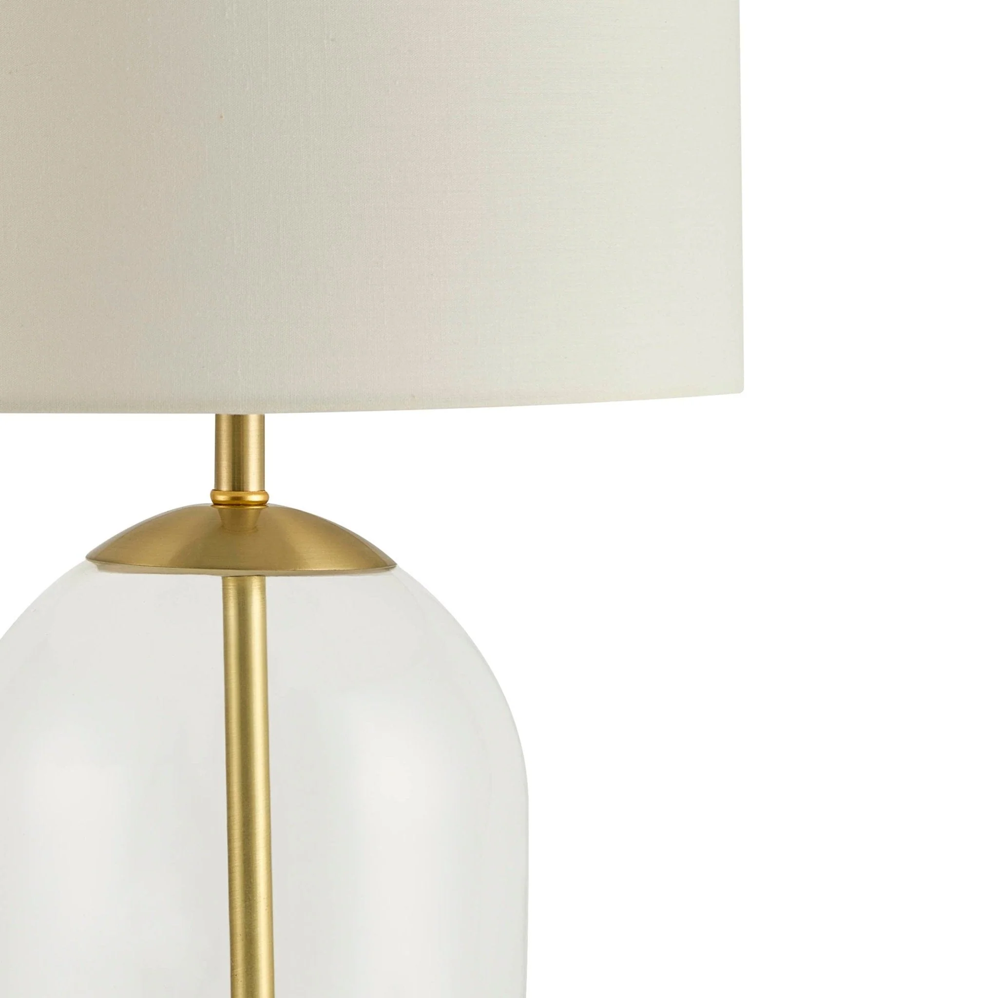 Nova Clear Glass Table Lamp - Gold - Image 5