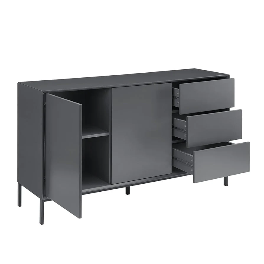 Nova Large Sideboard with Drawers - Charcoal - Image 6