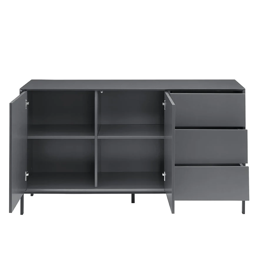 Nova Large Sideboard with Drawers - Charcoal - Image 7