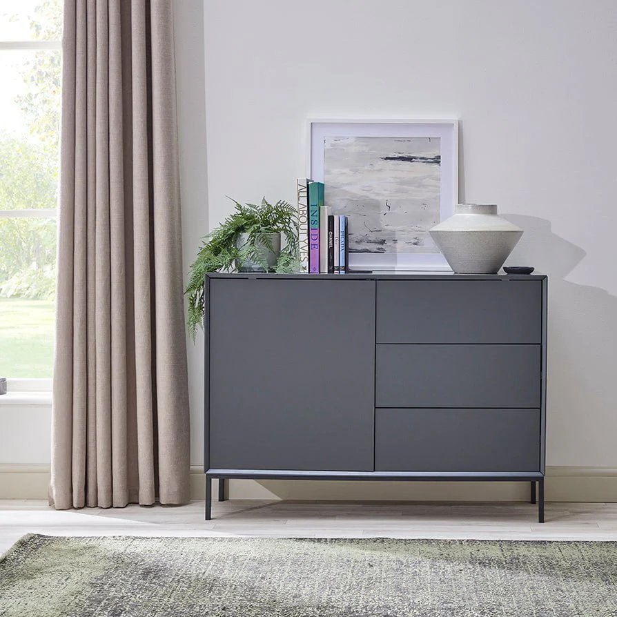 Nova Small Sideboard with Drawers - Charcoal - Image 3
