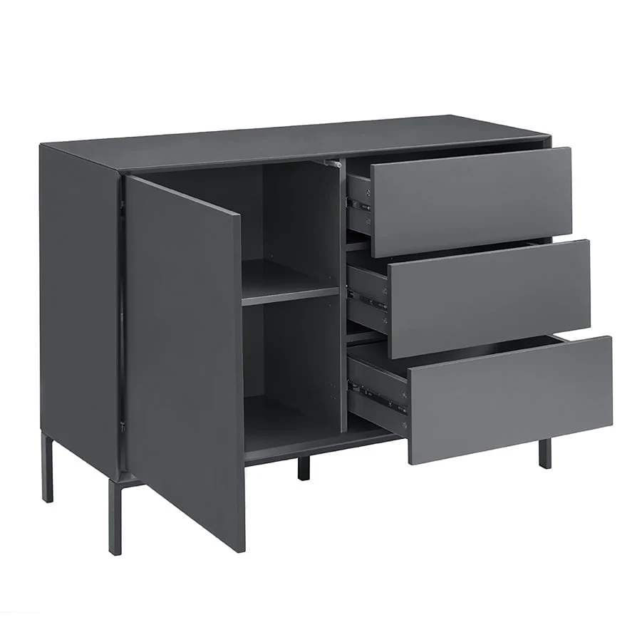 Nova Small Sideboard with Drawers - Charcoal - Image 7