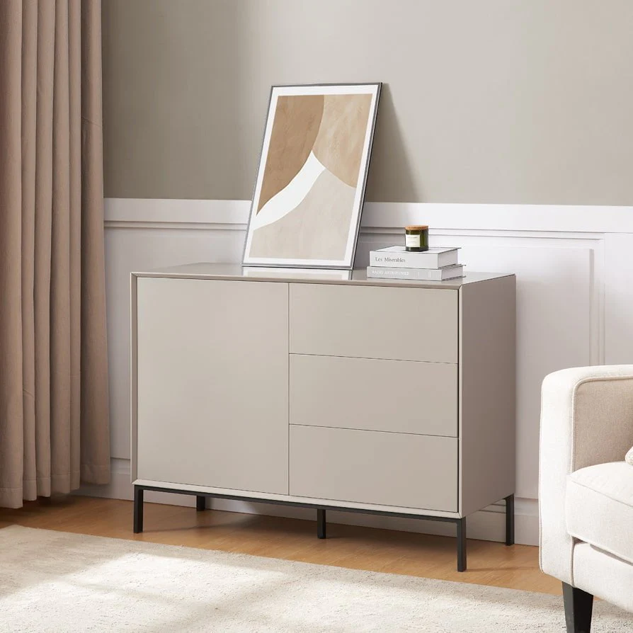 Nova Small Sideboard with Drawers - Taupe - Image 6