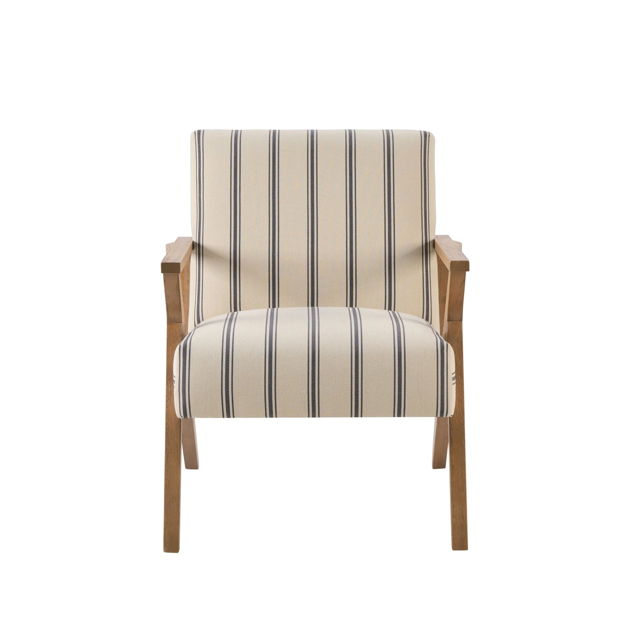 Nyla Accent Chair - Blue Stripe - Image 2
