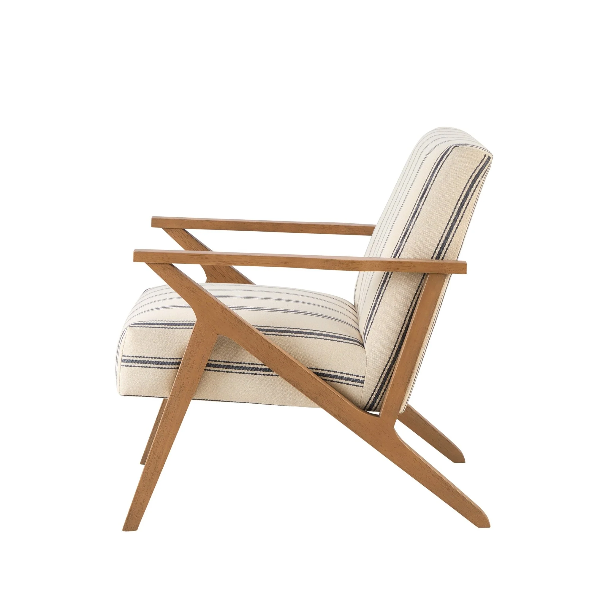 Nyla Accent Chair - Blue Stripe - Image 5