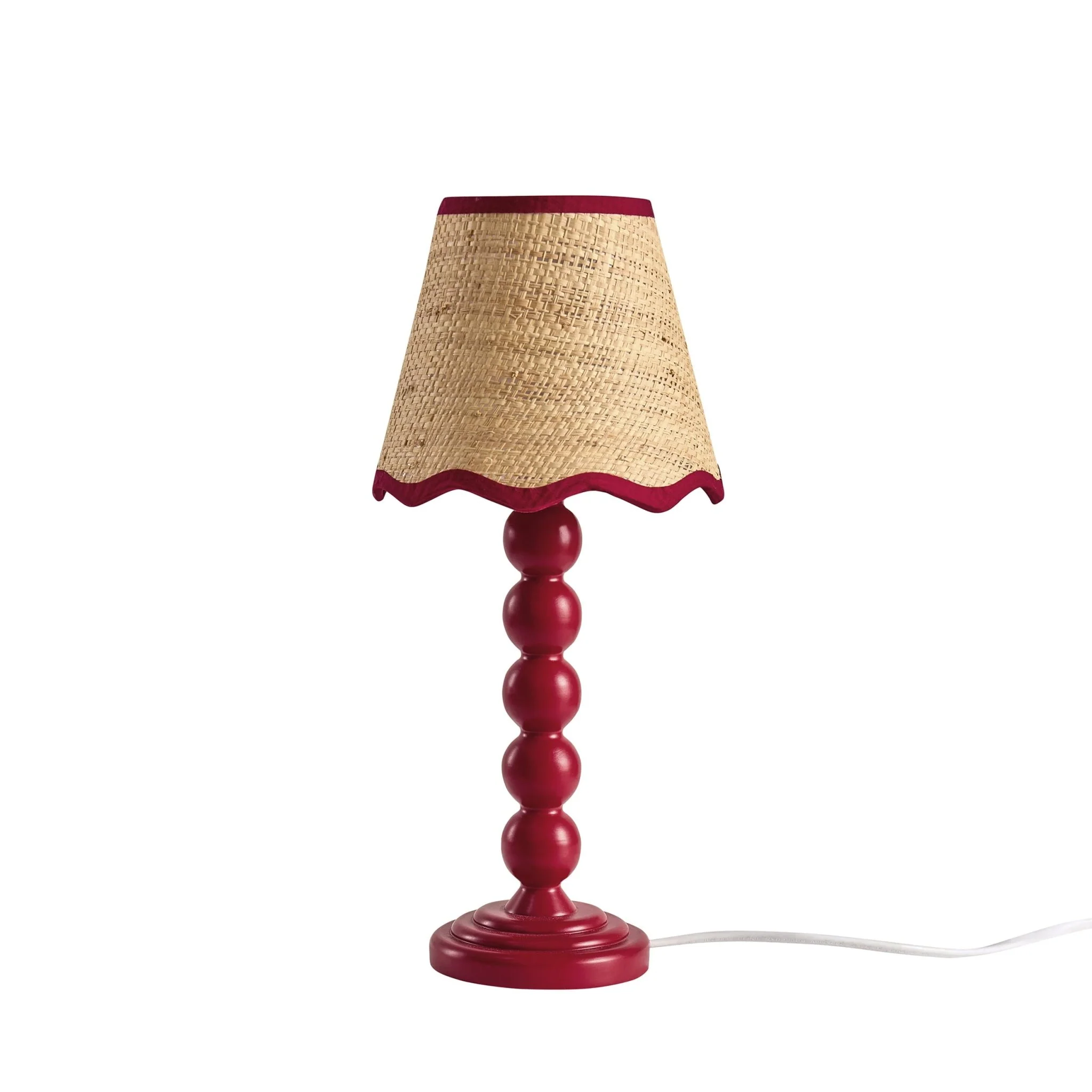 Ori Scallop Bobbin Table Lamp - Burgundy - Image 3