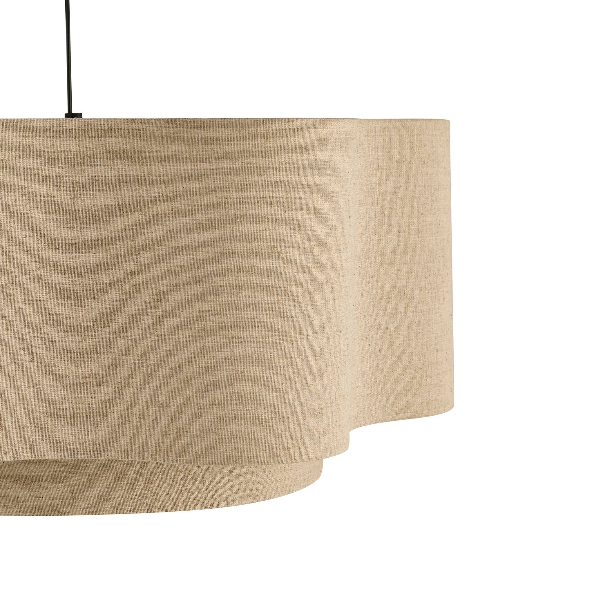 Orlaya Two-Tier Scalloped Ceiling Shade - Natural - Image 5