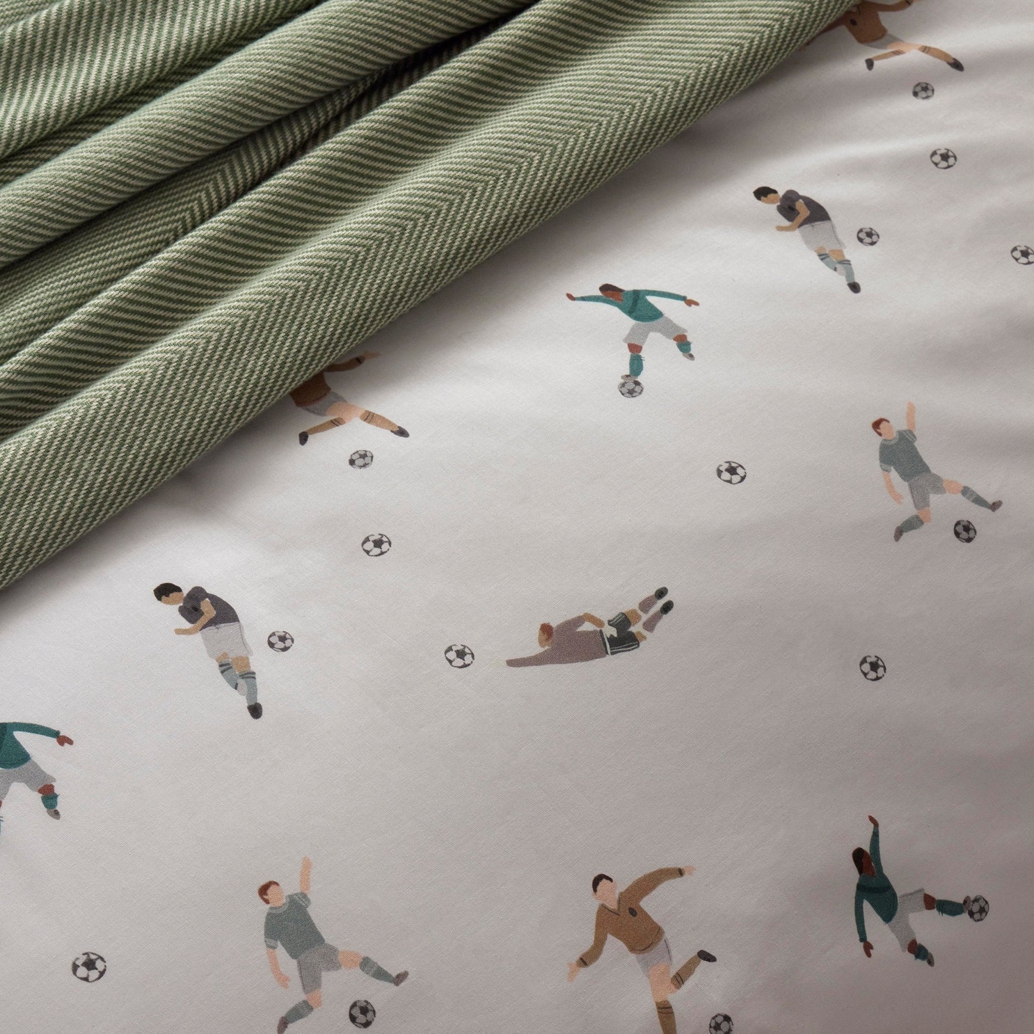 Oscar Reversible Football 100% Cotton Kids Duvet Cover Set - Image 4