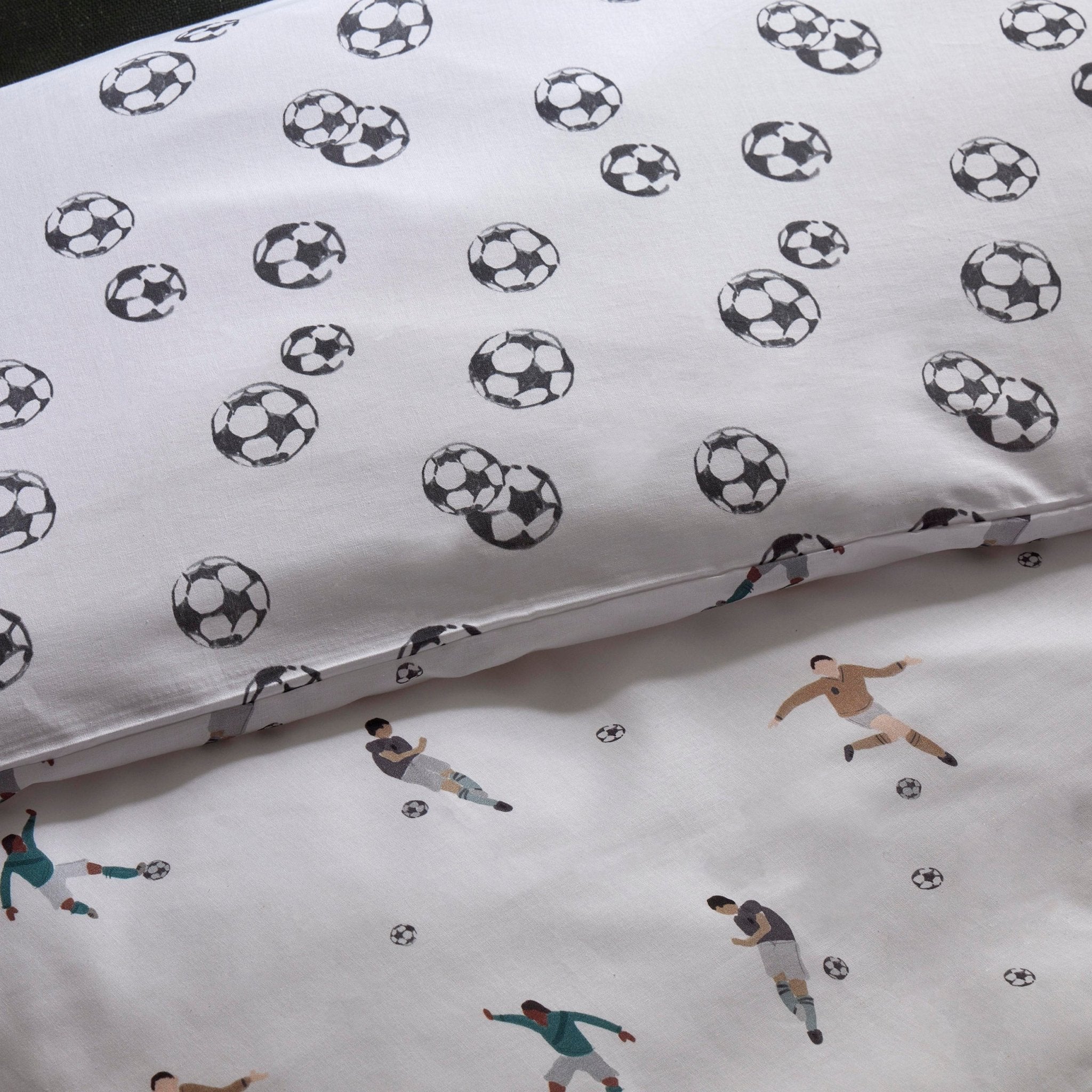 Oscar Reversible Football 100% Cotton Kids Duvet Cover Set - Image 6