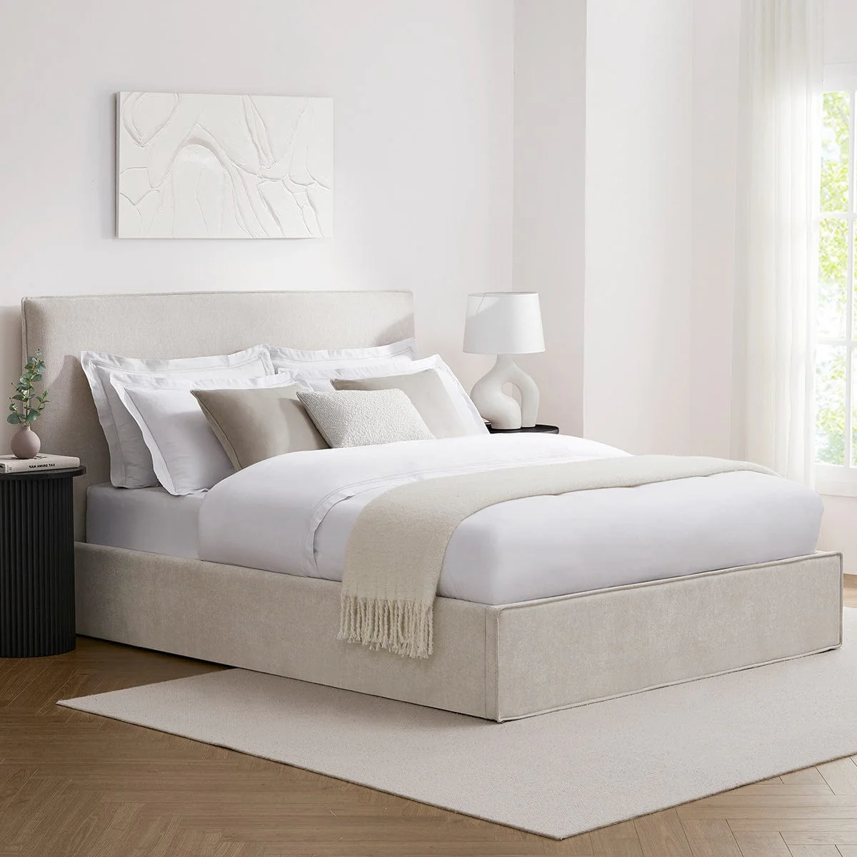 Oslo Ottoman Storage Bed - Ivory - Image 12