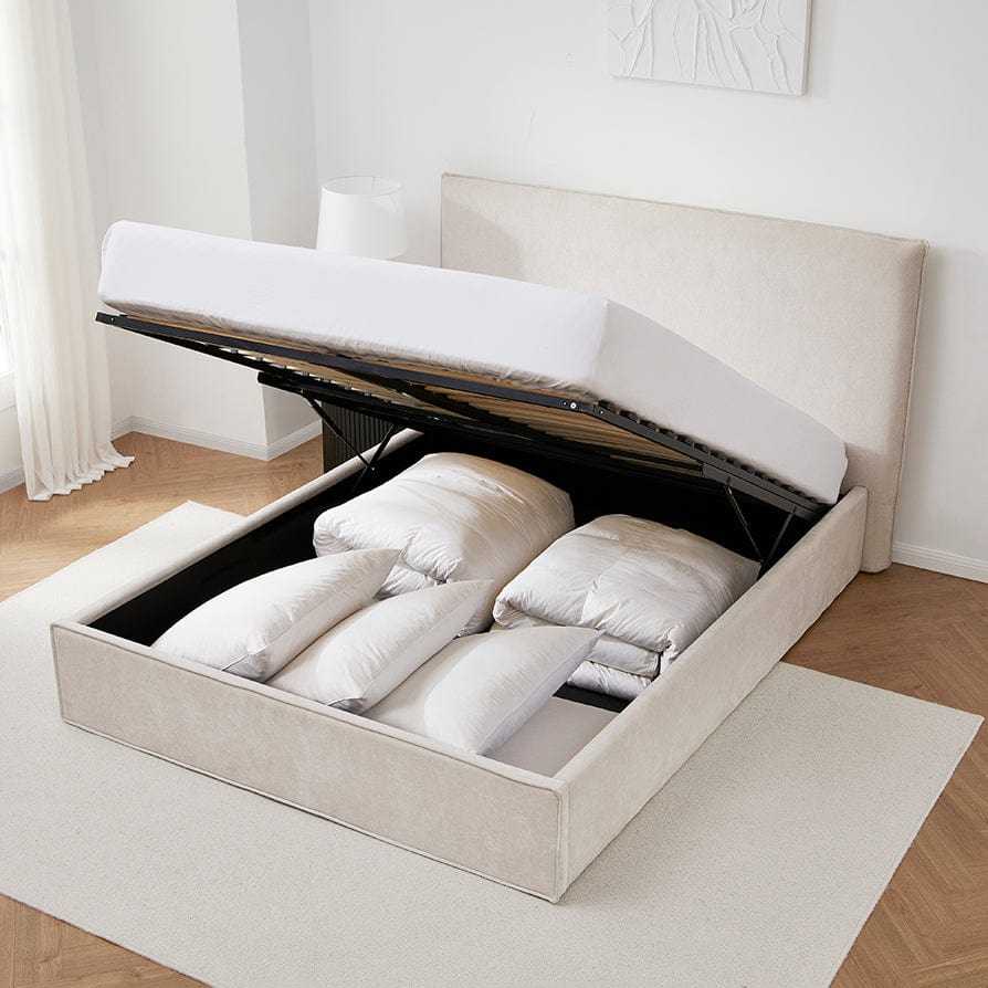 Oslo Ottoman Storage Bed - Ivory - Image 9
