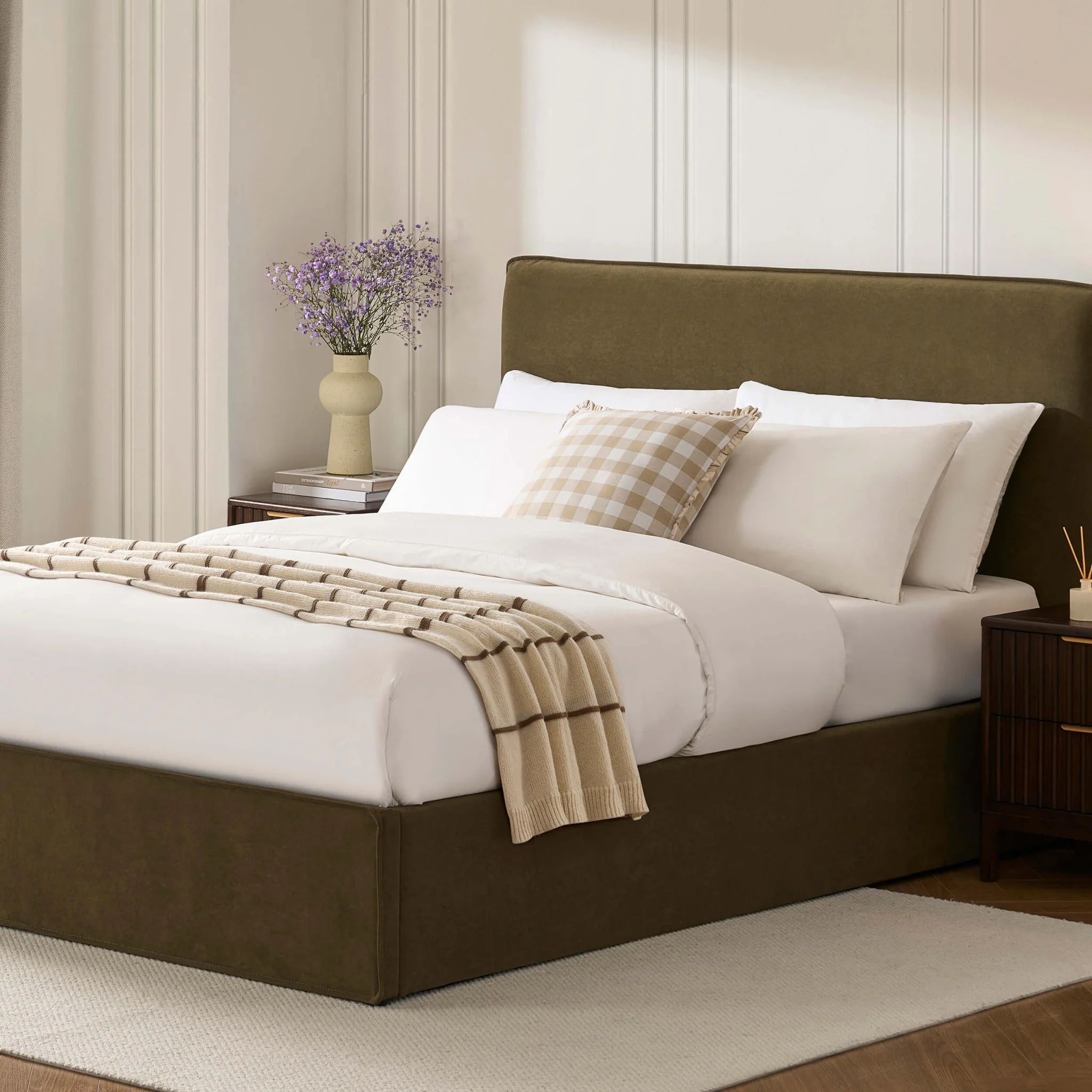 Oslo Ottoman Storage Bed - Olive - Image 3
